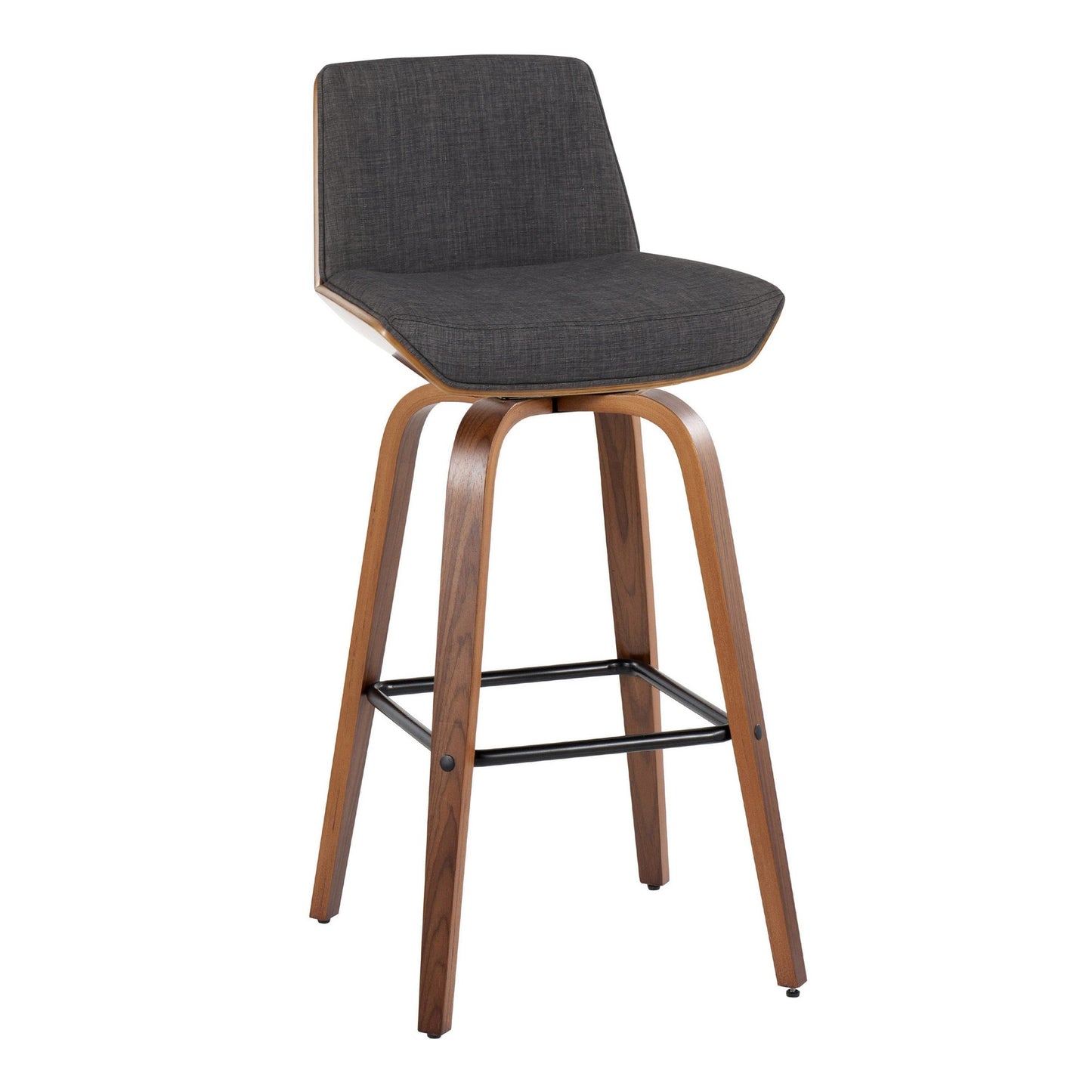 Corazza 30" Fixed-Height Barstool - Set of 2 By LumiSource - B30-CRZZFB-GRTZS2 WLWLCHAR2 | Bar Stools | Modishstore - 27