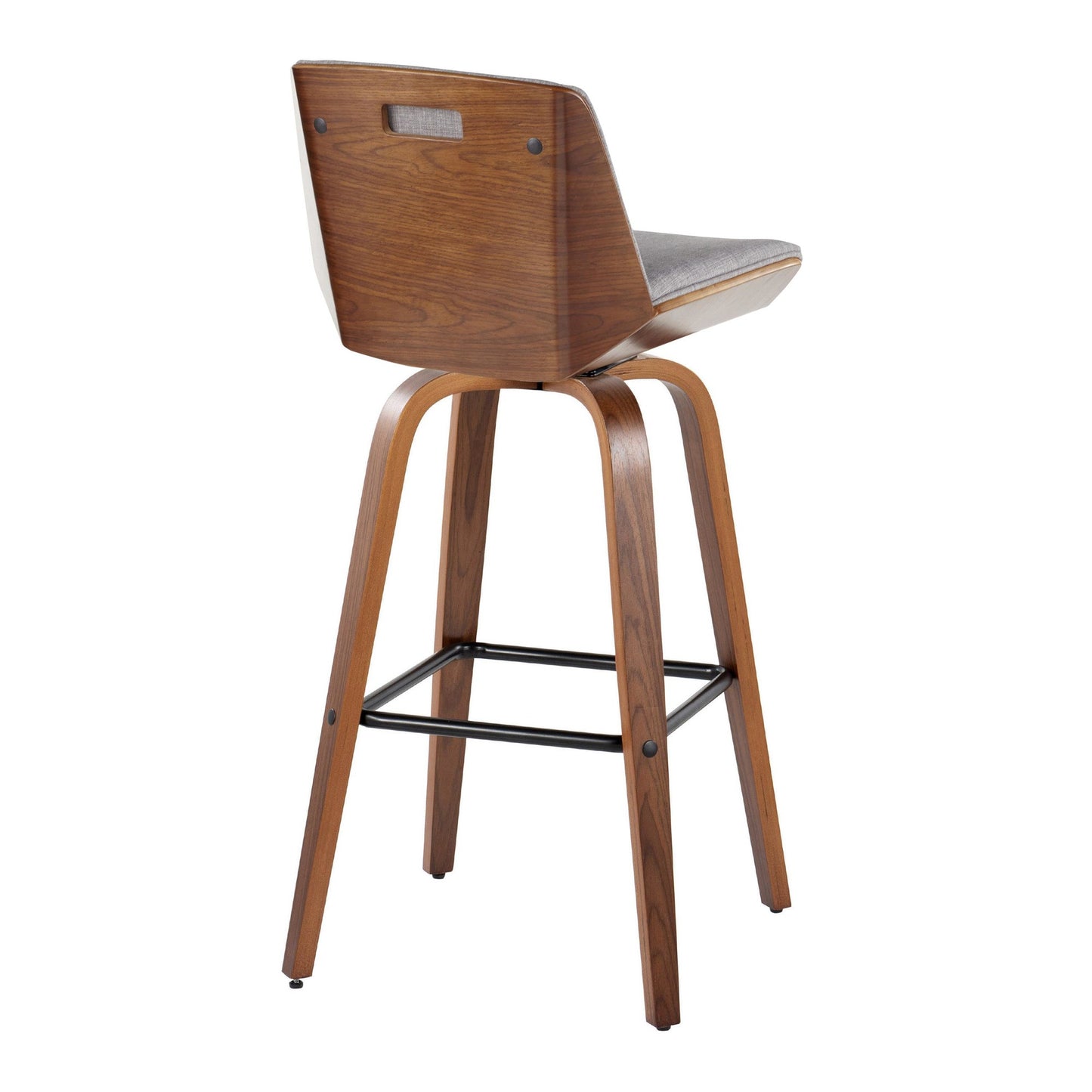 Corazza 30" Fixed-Height Barstool - Set of 2 By LumiSource - B30-CRZZFB-GRTZS2 WLWLCHAR2 | Bar Stools | Modishstore - 39