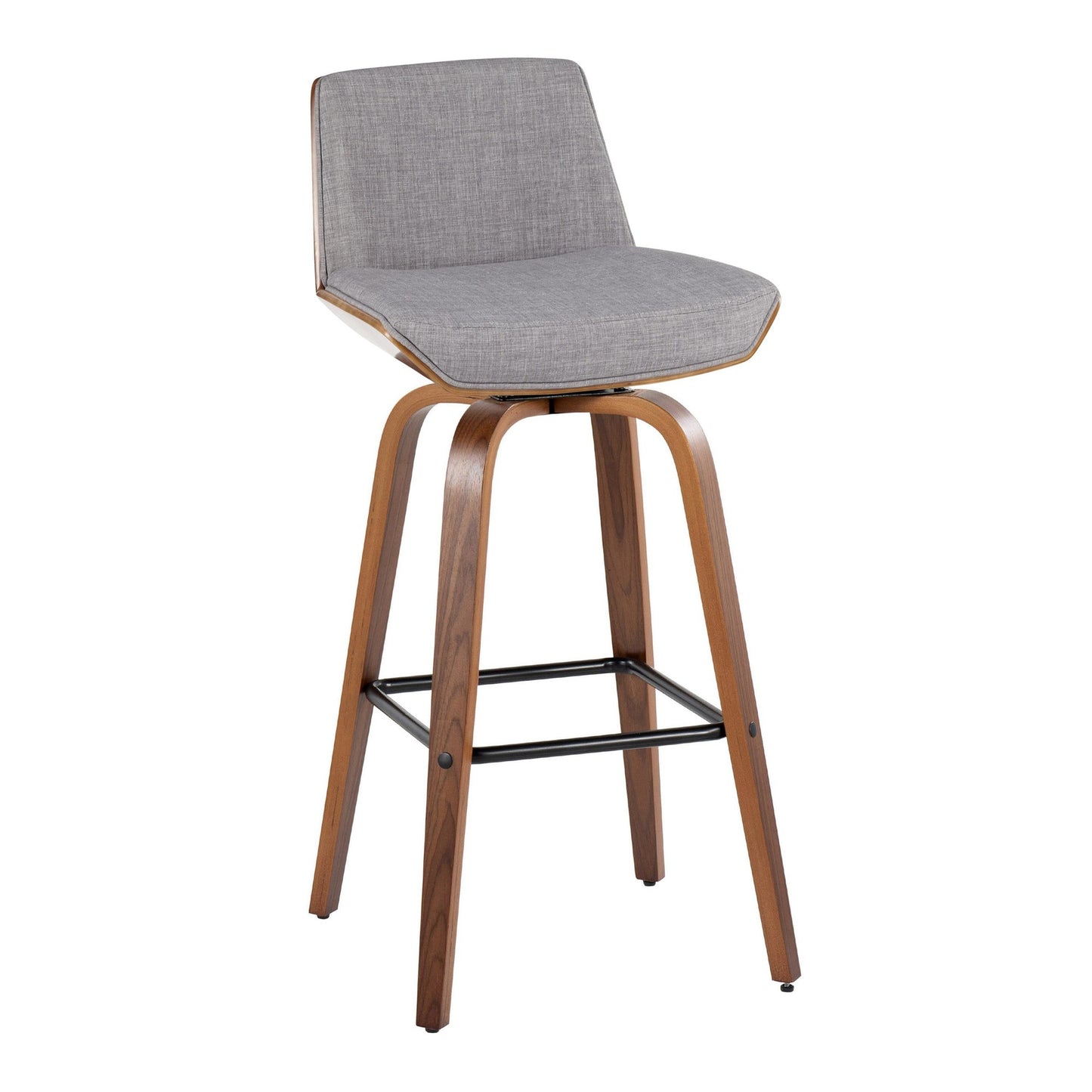 Corazza 30" Fixed-Height Barstool - Set of 2 By LumiSource - B30-CRZZFB-GRTZS2 WLWLCHAR2 | Bar Stools | Modishstore - 37