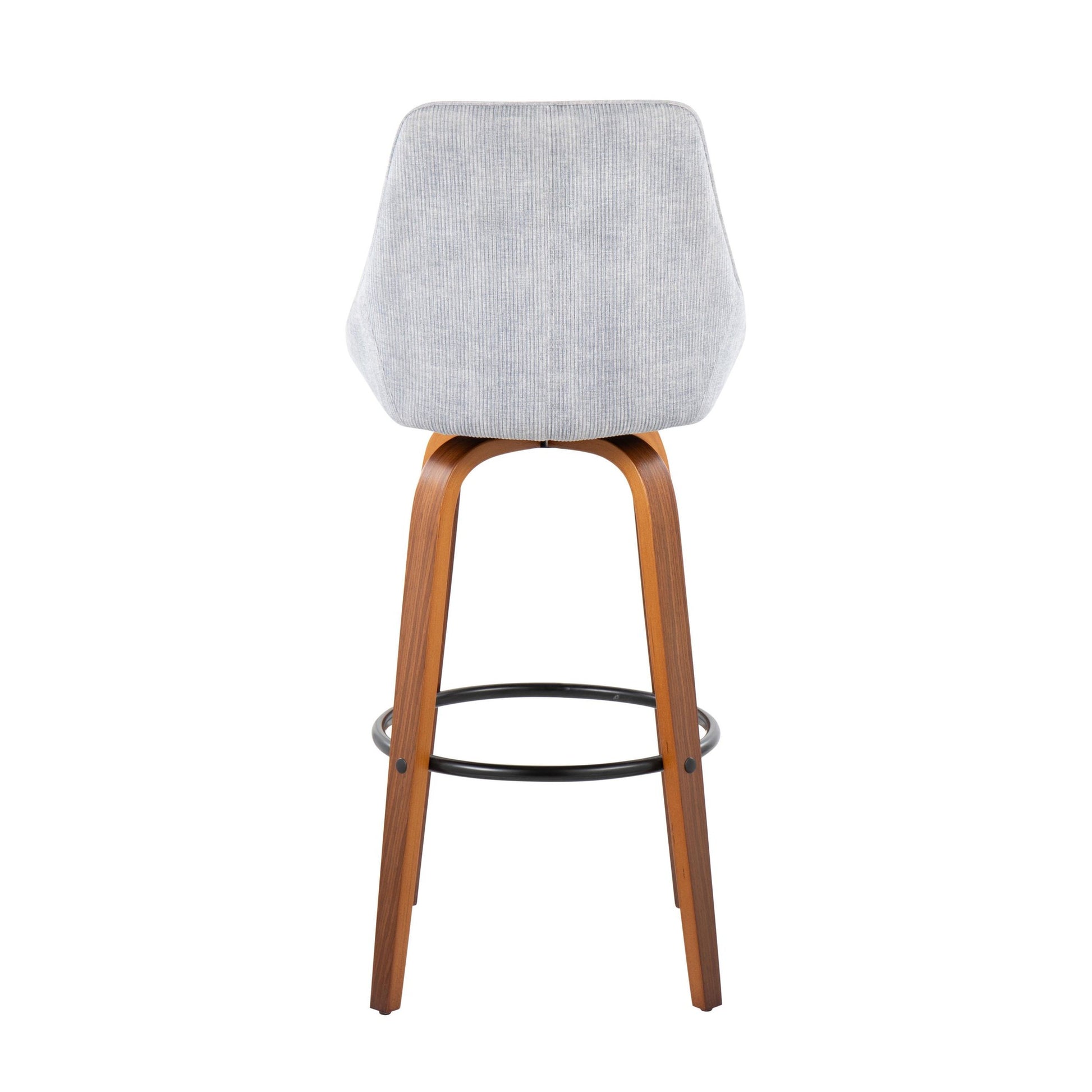 Diana 30" Fixed-Height Barstool - Set of 2 By LumiSource - B30-DIANACOR-GRTZQ2 WLGY2 | Bar Stools | Modishstore - 10