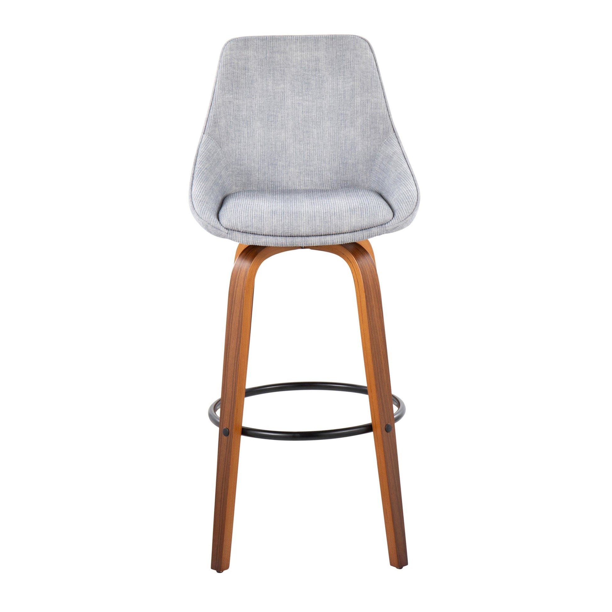 Diana 30" Fixed-Height Barstool - Set of 2 By LumiSource - B30-DIANACOR-GRTZQ2 WLGY2 | Bar Stools | Modishstore - 9