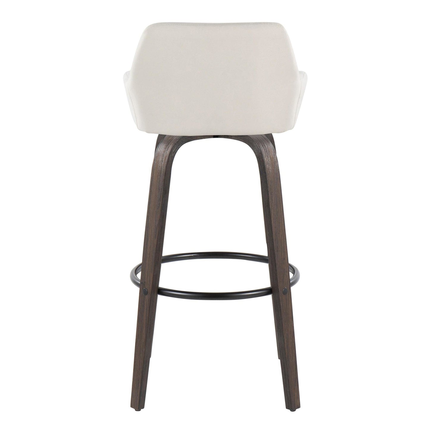 Daniella 30" Fixed-Height Barstool - Set of 2 By LumiSource - B30-DNLAFB-GRTZQ2 BNCR2 | Bar Stools | Modishstore - 10