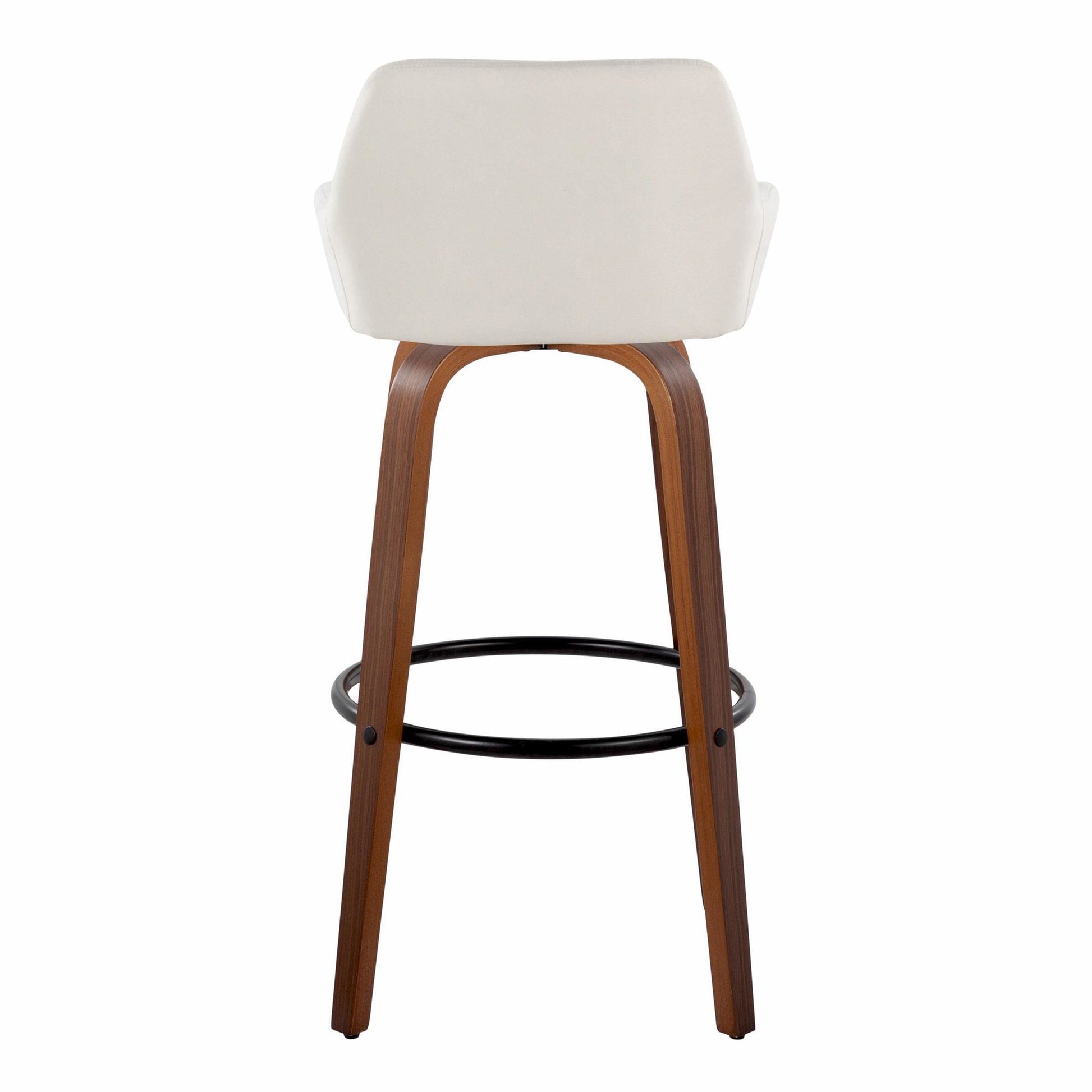 Daniella 30" Fixed-Height Barstool - Set of 2 By LumiSource - B30-DNLAFB-GRTZQ2 BNCR2 | Bar Stools | Modishstore - 20