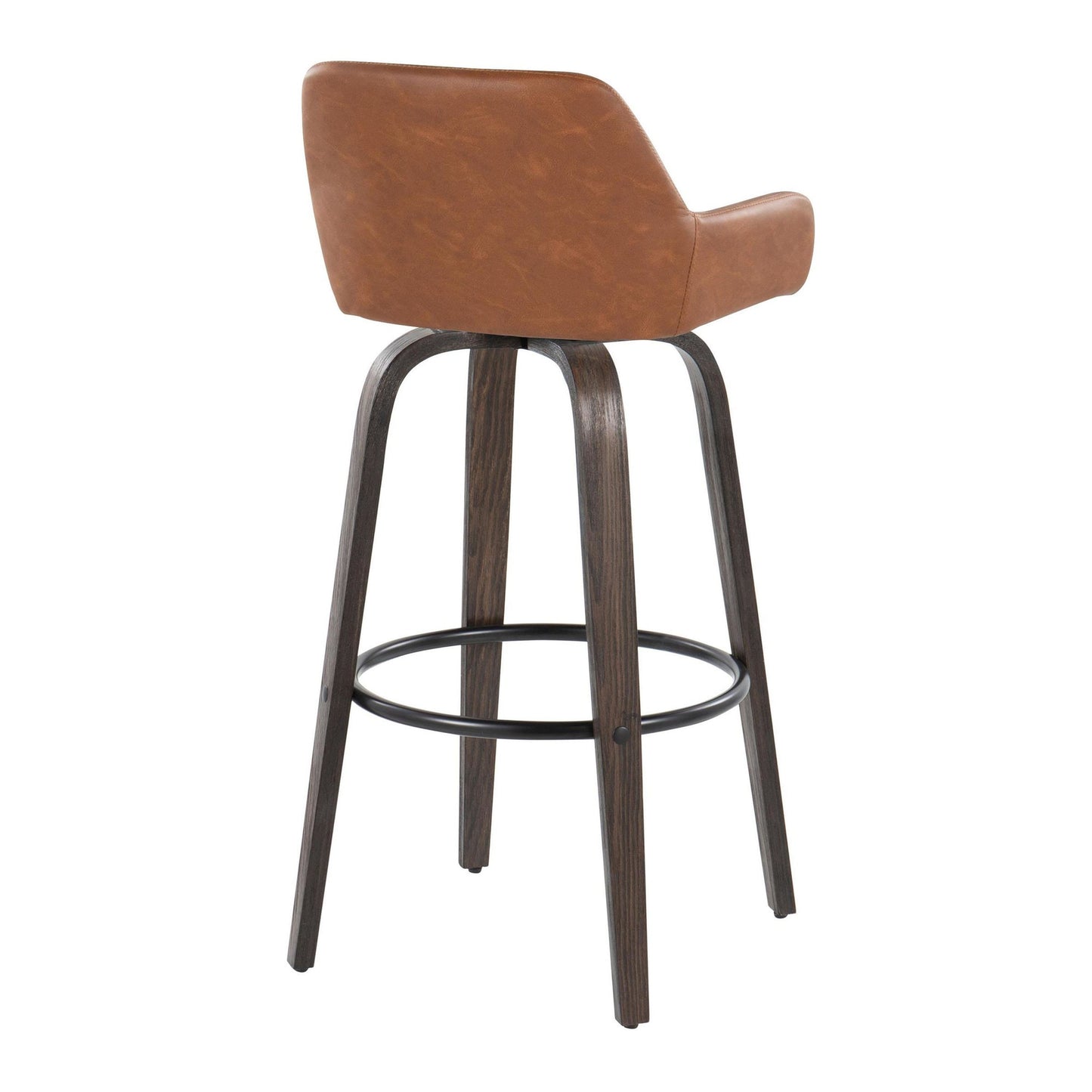 Daniella 30" Fixed-Height Barstool - Set of 2 By LumiSource - B30-DNLAPU-GRTZQ2 BNCAM2 | Bar Stools | Modishstore - 8