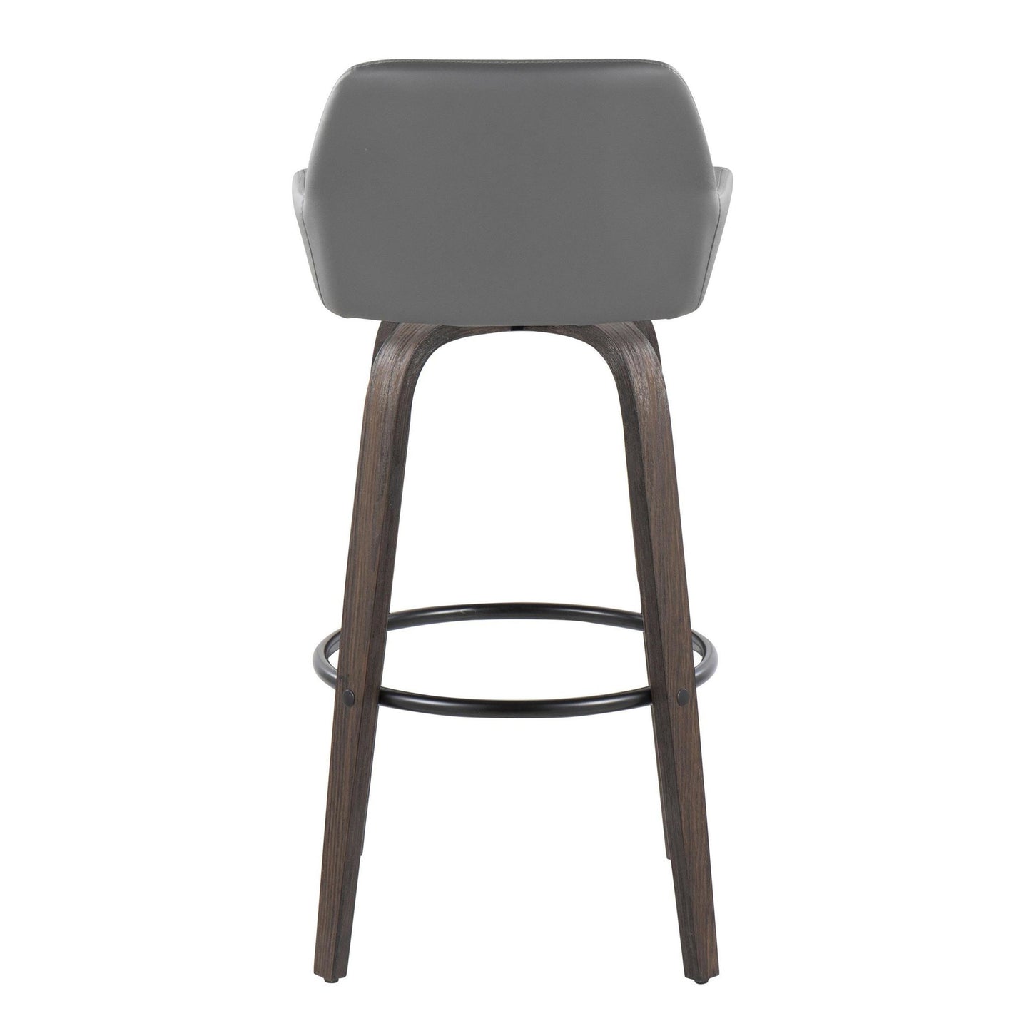 Daniella 30" Fixed-Height Barstool - Set of 2 By LumiSource - B30-DNLAPU-GRTZQ2 BNCAM2 | Bar Stools | Modishstore - 20