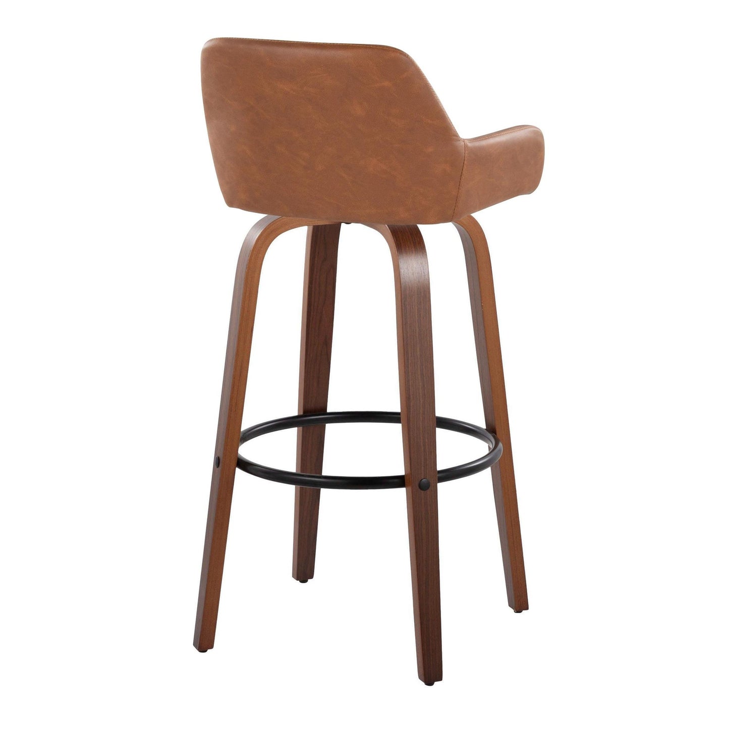 Daniella 30" Fixed-Height Barstool - Set of 2 By LumiSource - B30-DNLAPU-GRTZQ2 WLCAM2 | Bar Stools | Modishstore - 8