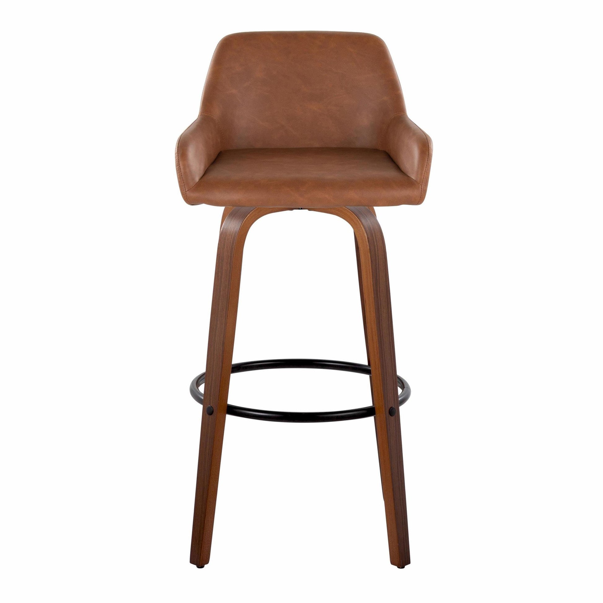 Daniella 30" Fixed-Height Barstool - Set of 2 By LumiSource - B30-DNLAPU-GRTZQ2 WLCAM2 | Bar Stools | Modishstore - 9