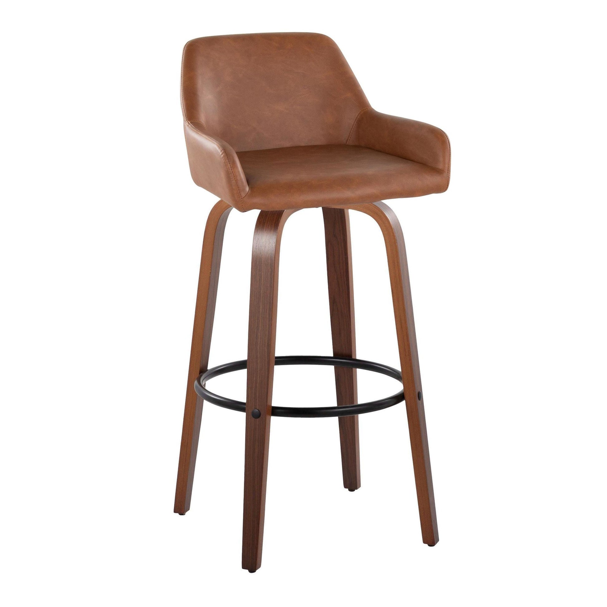 Daniella 30" Fixed-Height Barstool - Set of 2 By LumiSource - B30-DNLAPU-GRTZQ2 WLCAM2 | Bar Stools | Modishstore - 6