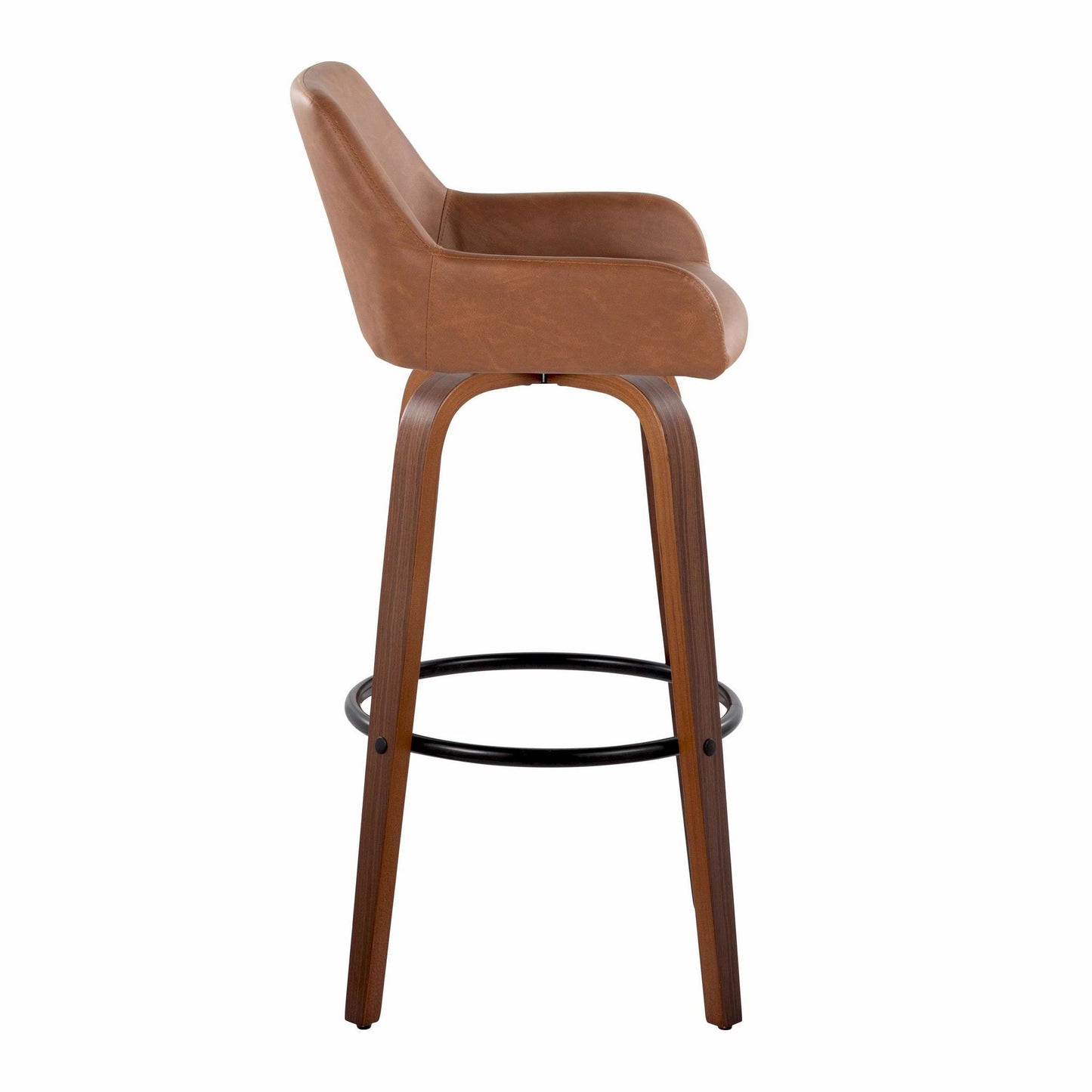 Daniella 30" Fixed-Height Barstool - Set of 2 By LumiSource - B30-DNLAPU-GRTZQ2 WLCAM2 | Bar Stools | Modishstore - 7