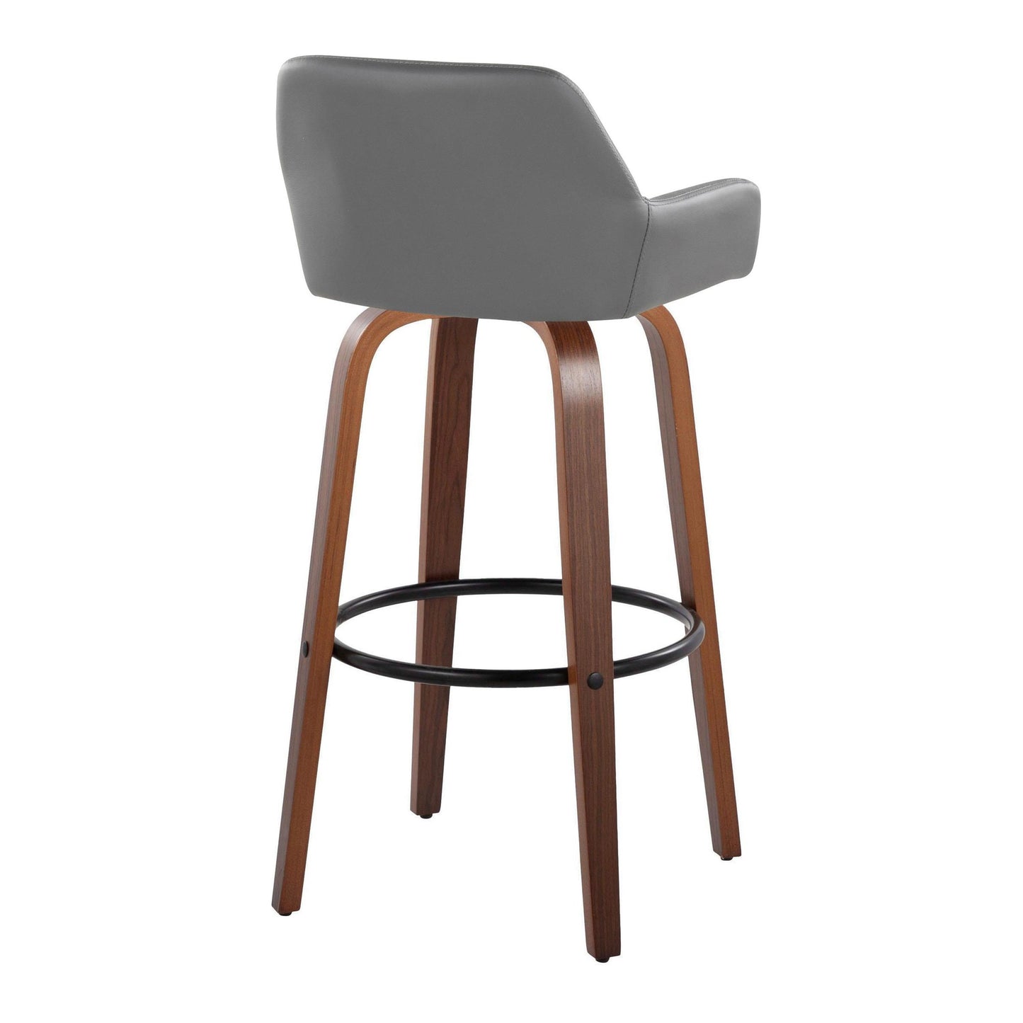 Daniella 30" Fixed-Height Barstool - Set of 2 By LumiSource - B30-DNLAPU-GRTZQ2 WLCAM2 | Bar Stools | Modishstore - 18