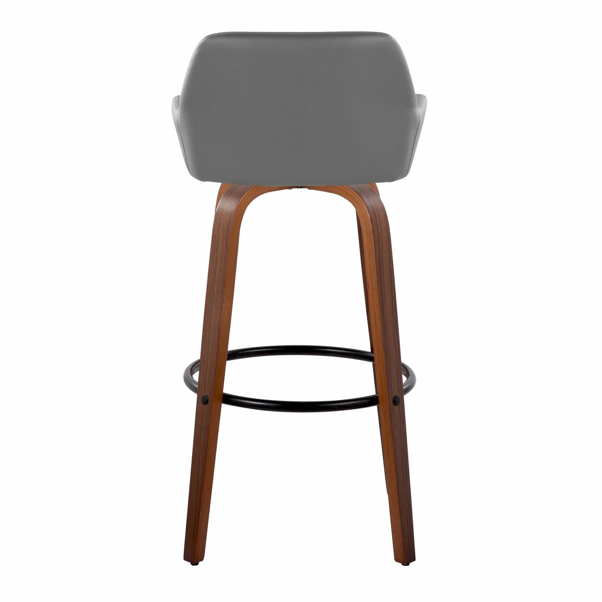 Daniella 30" Fixed-Height Barstool - Set of 2 By LumiSource - B30-DNLAPU-GRTZQ2 WLCAM2 | Bar Stools | Modishstore - 20