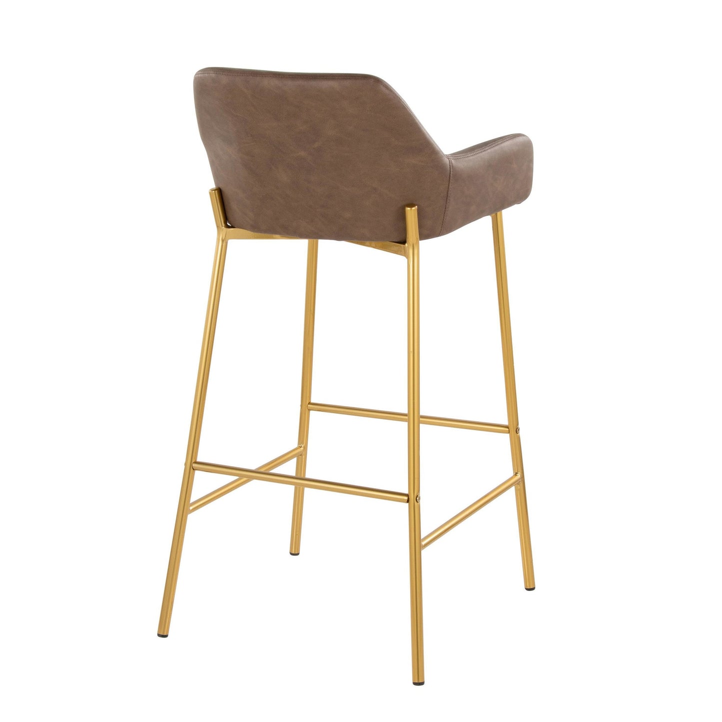 Daniella 30" Fixed-Height Barstool - Set of 2 By LumiSource - B30-DNLAPU2 AUE2 | Bar Stools | Modishstore - 5