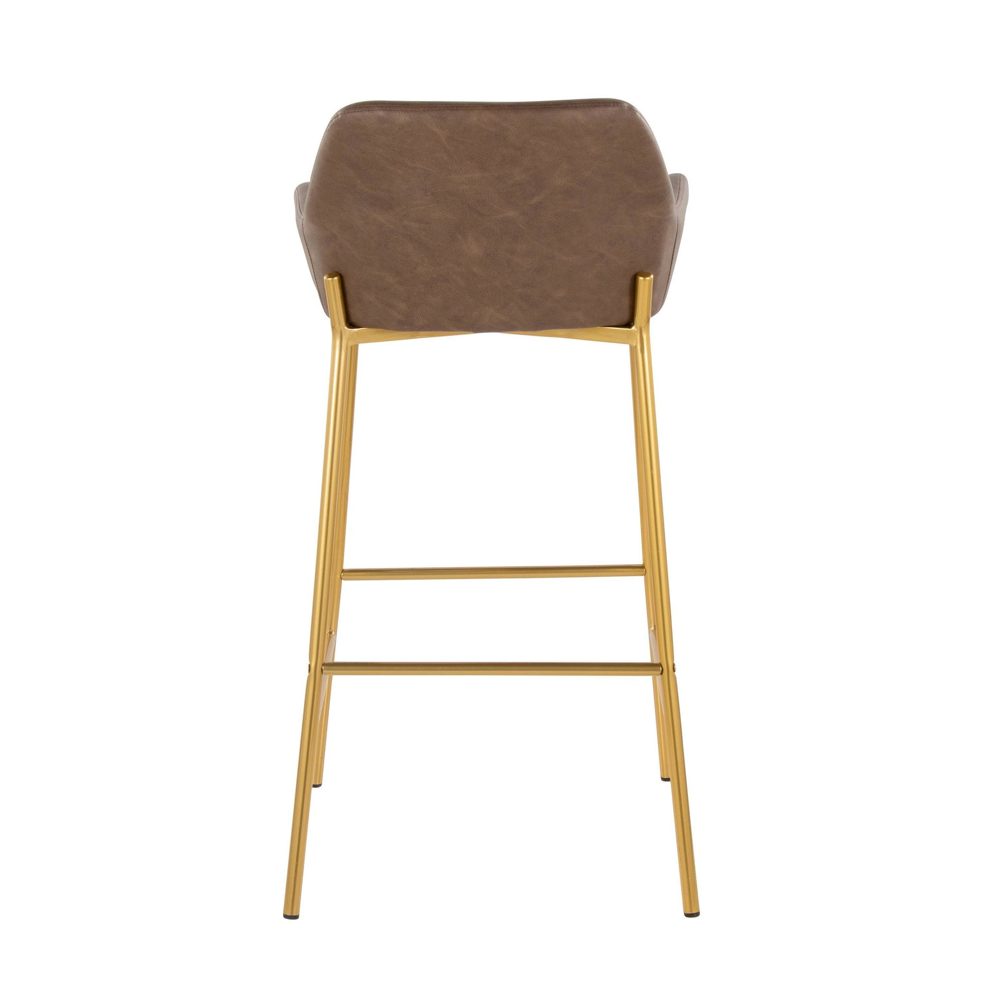 Daniella 30" Fixed-Height Barstool - Set of 2 By LumiSource - B30-DNLAPU2 AUE2 | Bar Stools | Modishstore - 7