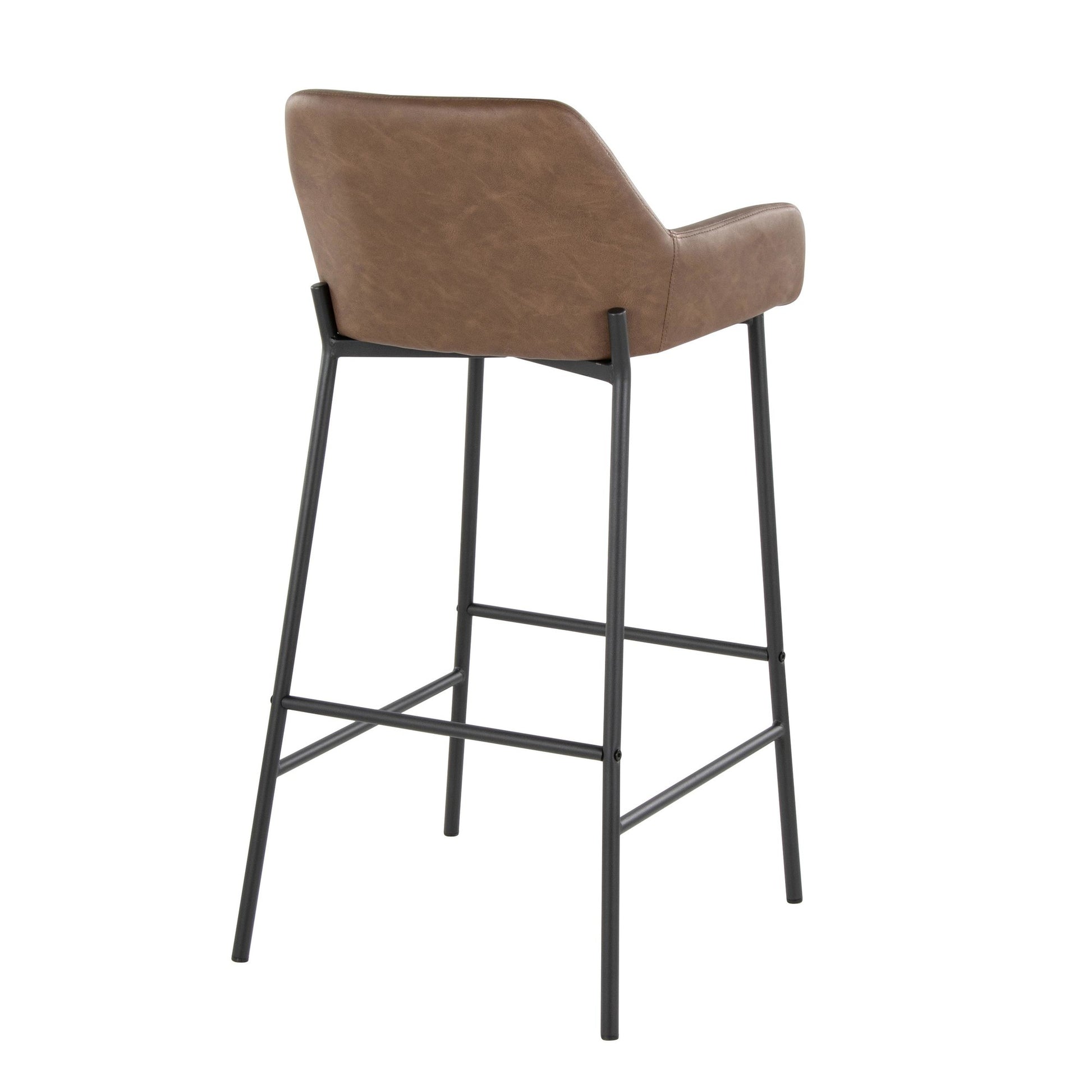 Daniella 30" Fixed-Height Barstool - Set of 2 By LumiSource - B30-DNLAPU2 AUE2 | Bar Stools | Modishstore - 13