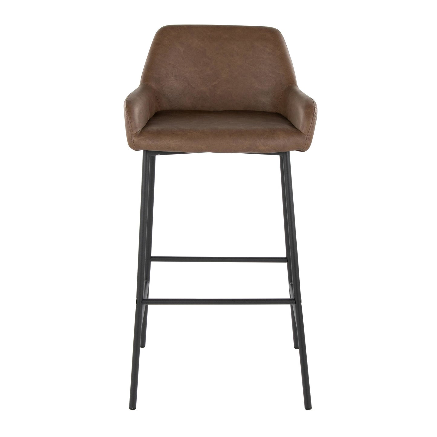 Daniella 30" Fixed-Height Barstool - Set of 2 By LumiSource - B30-DNLAPU2 AUE2 | Bar Stools | Modishstore - 14