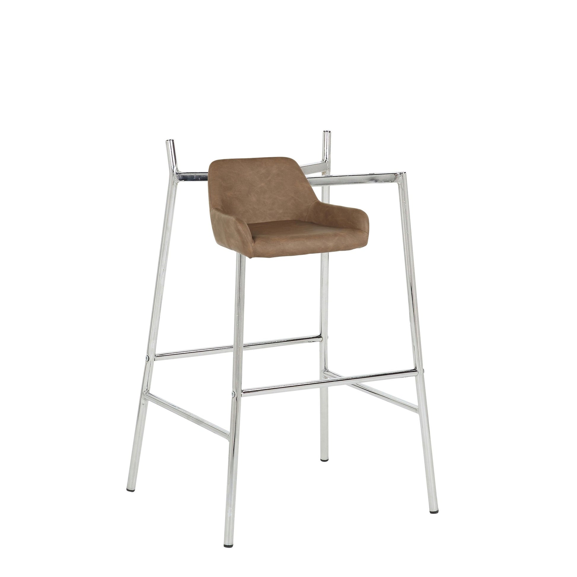 Daniella 30" Fixed-Height Barstool - Set of 2 By LumiSource - B30-DNLAPU2 AUE2 | Bar Stools | Modishstore - 19