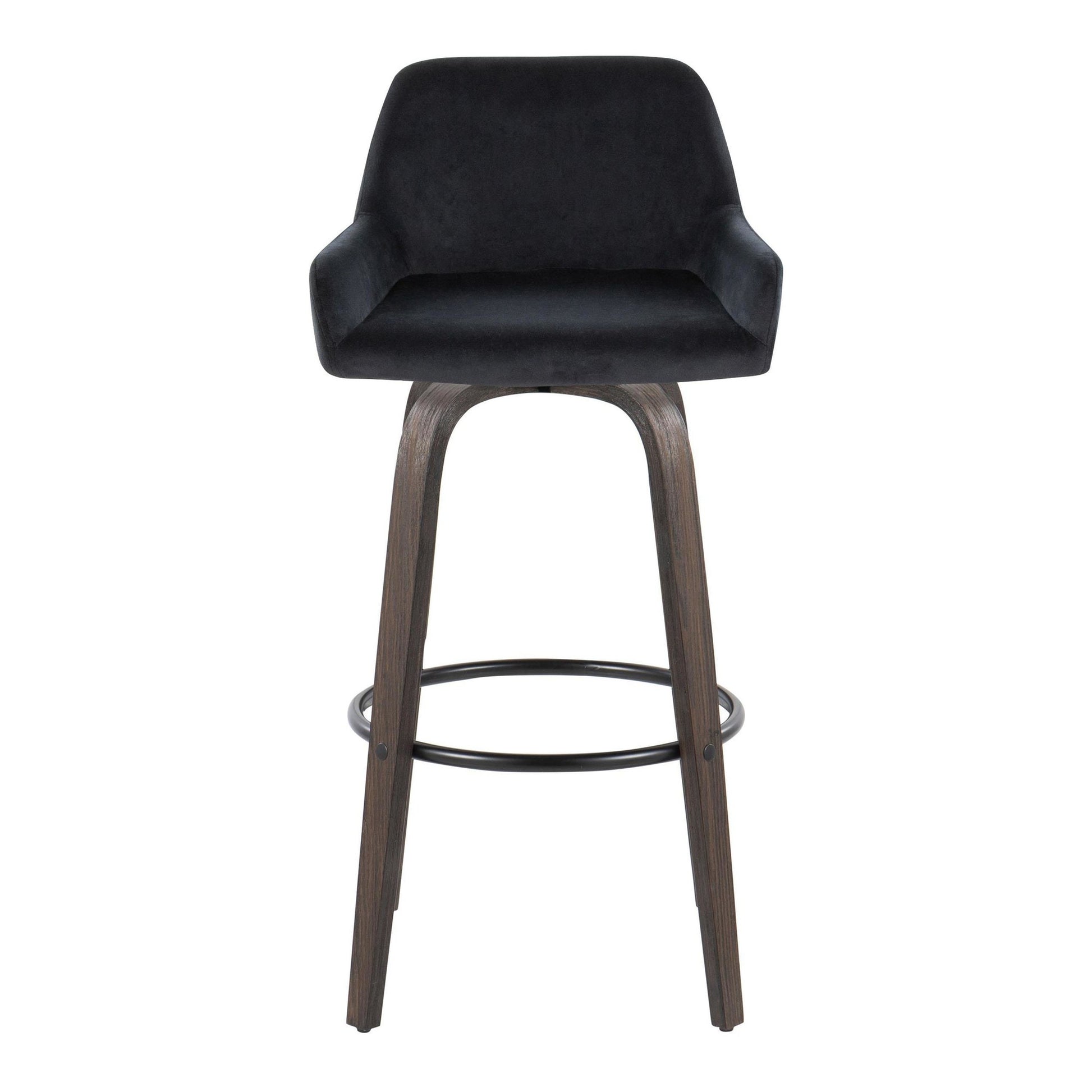 Daniella 30" Fixed-Height Barstool - Set of 2 By LumiSource - B30-DNLAV-GRTZQ2 BNBK2 | Bar Stools | Modishstore - 9