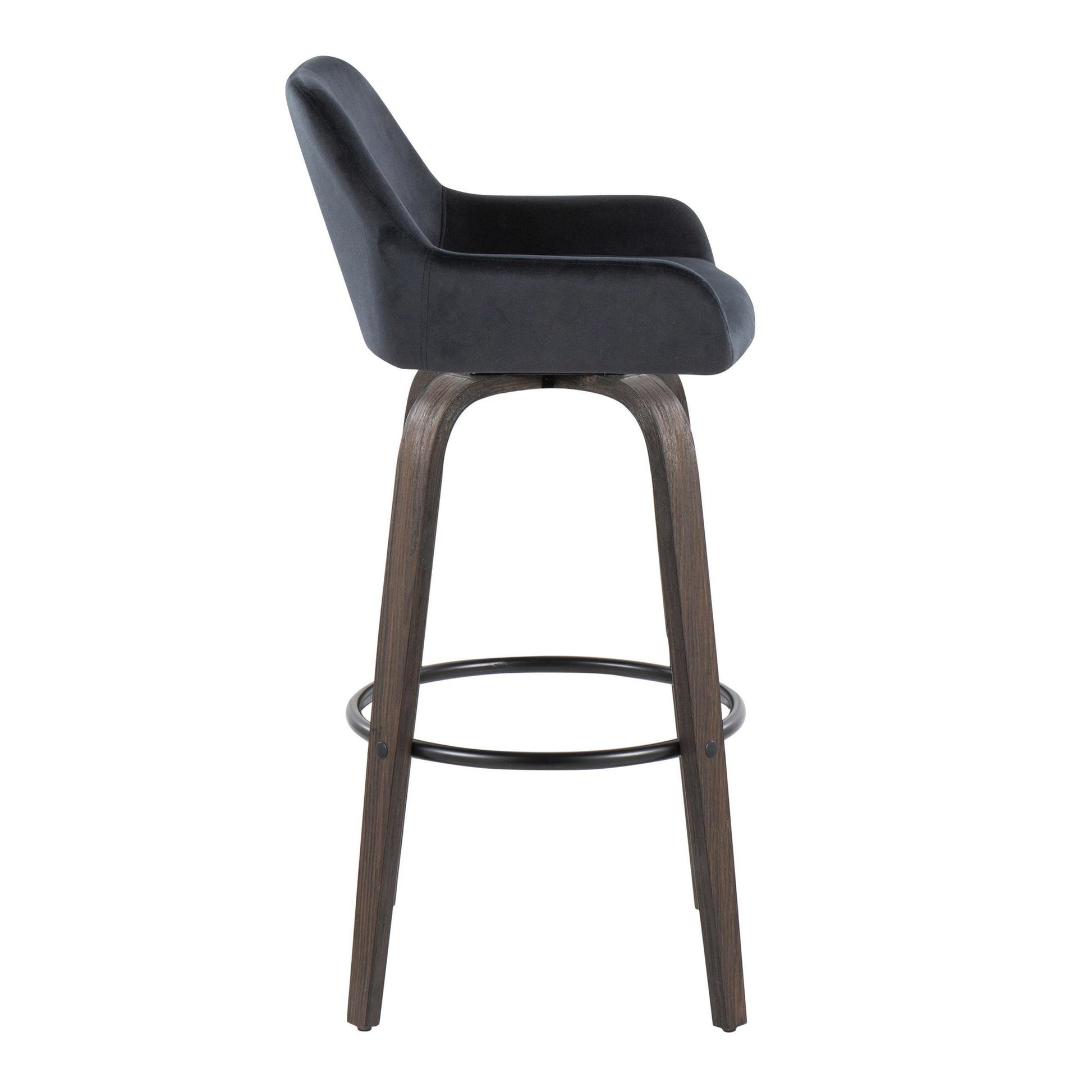 Daniella 30" Fixed-Height Barstool - Set of 2 By LumiSource - B30-DNLAV-GRTZQ2 BNBK2 | Bar Stools | Modishstore - 7