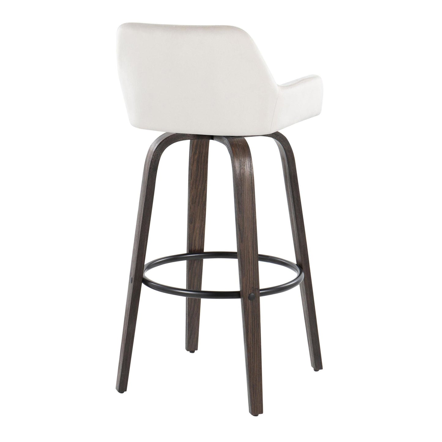 Daniella 30" Fixed-Height Barstool - Set of 2 By LumiSource - B30-DNLAV-GRTZQ2 BNBK2 | Bar Stools | Modishstore - 18