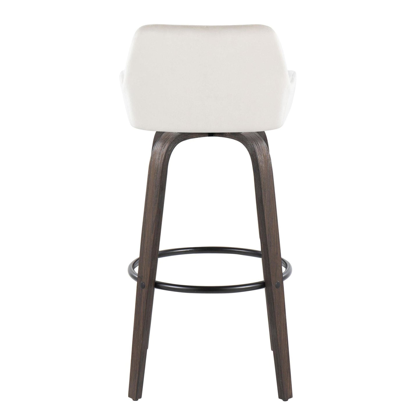 Daniella 30" Fixed-Height Barstool - Set of 2 By LumiSource - B30-DNLAV-GRTZQ2 BNBK2 | Bar Stools | Modishstore - 21