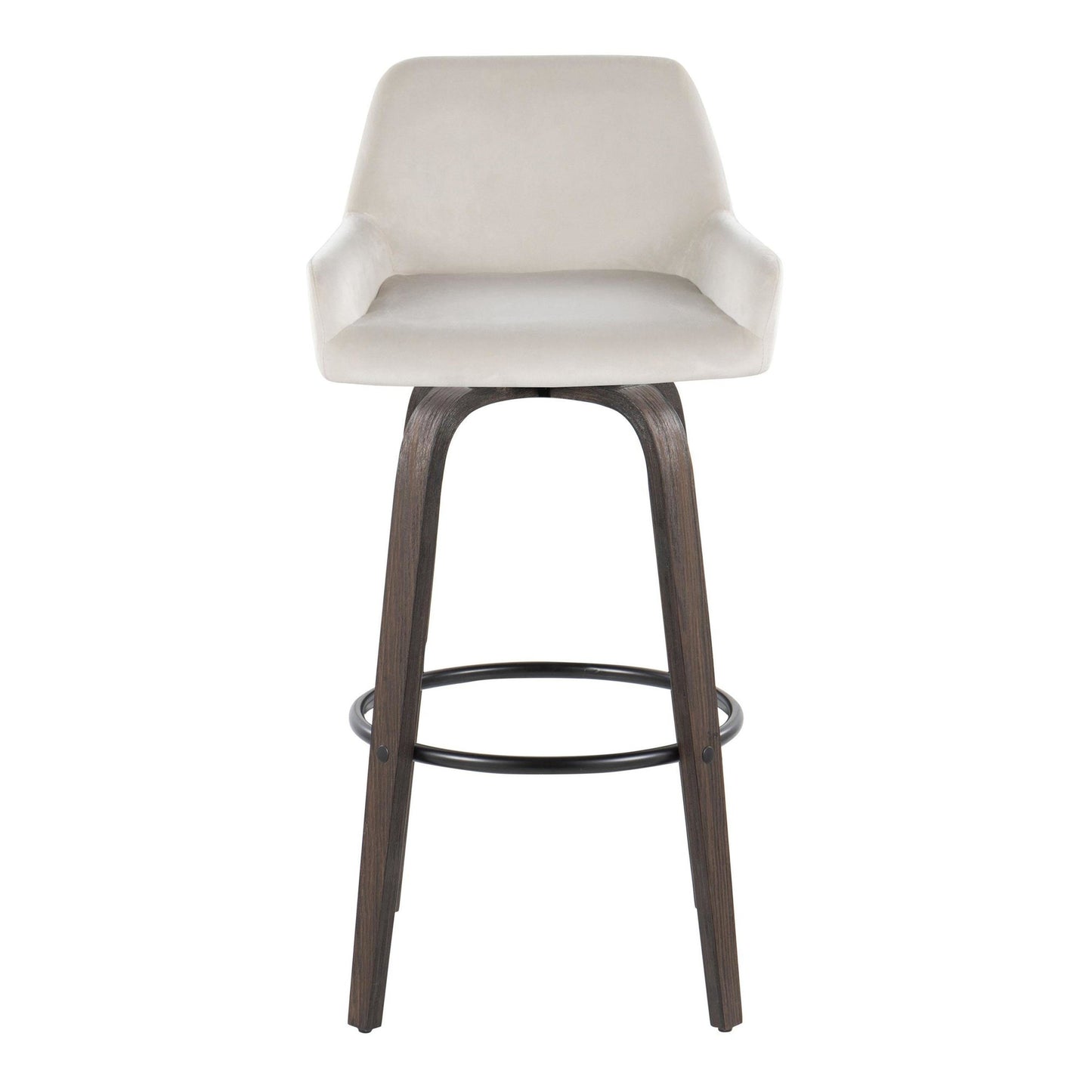 Daniella 30" Fixed-Height Barstool - Set of 2 By LumiSource - B30-DNLAV-GRTZQ2 BNBK2 | Bar Stools | Modishstore - 19