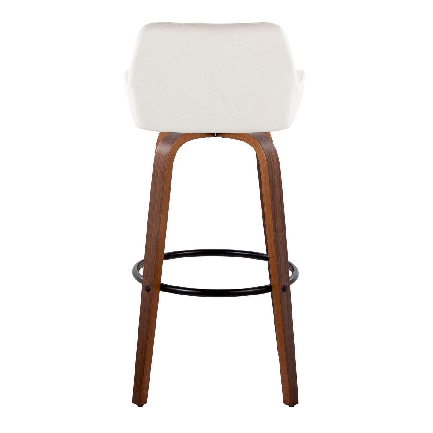 Daniella 30" Fixed-Height Barstool - Set of 2 By LumiSource - B30-DNLAV-GRTZQ2 WLBK2 | Bar Stools | Modishstore - 20