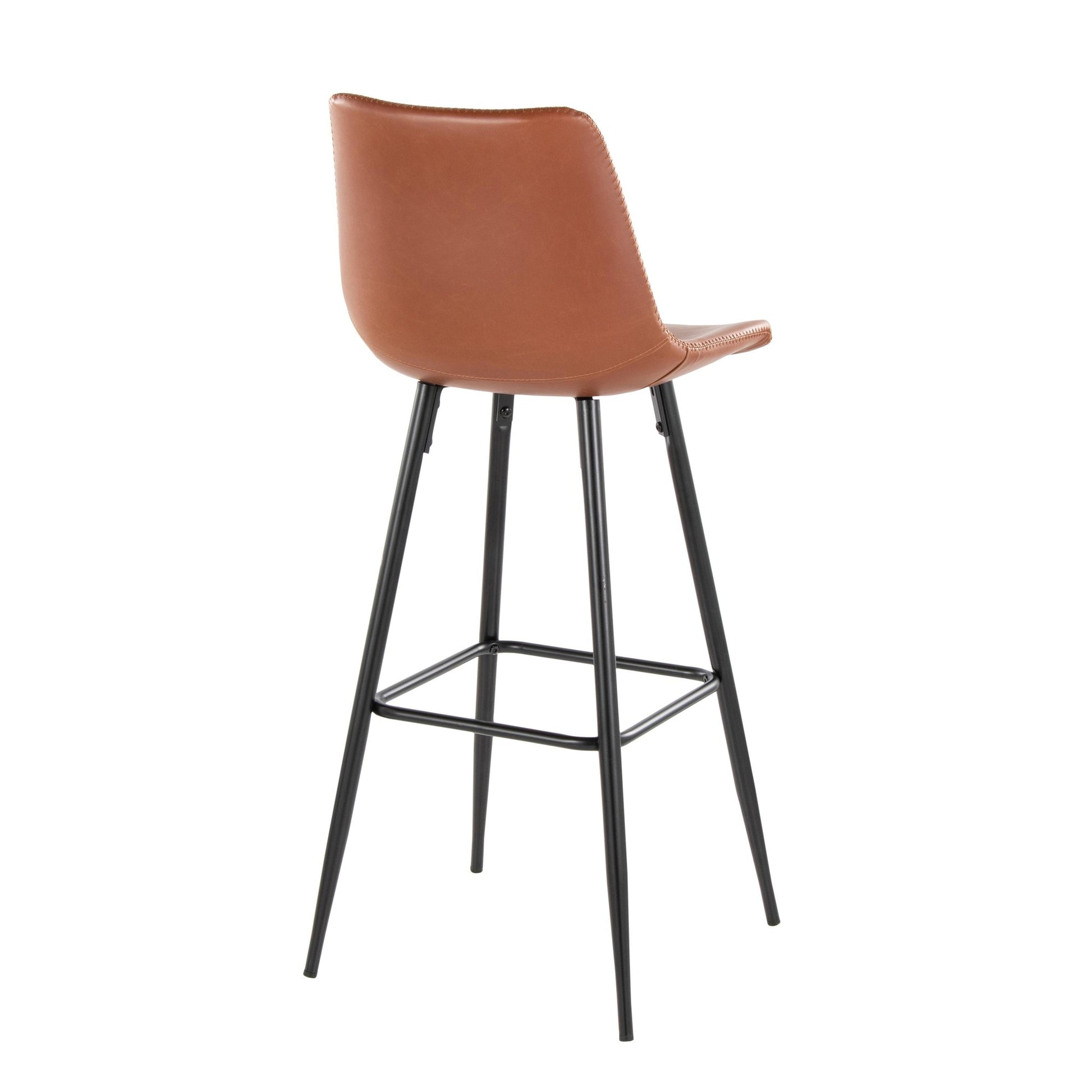 Durango 30" Fixed-Height Barstool - Set of 2 By LumiSource - B30-DRNGPU-MARGX2 BKCG2 | Bar Stools | Modishstore - 6