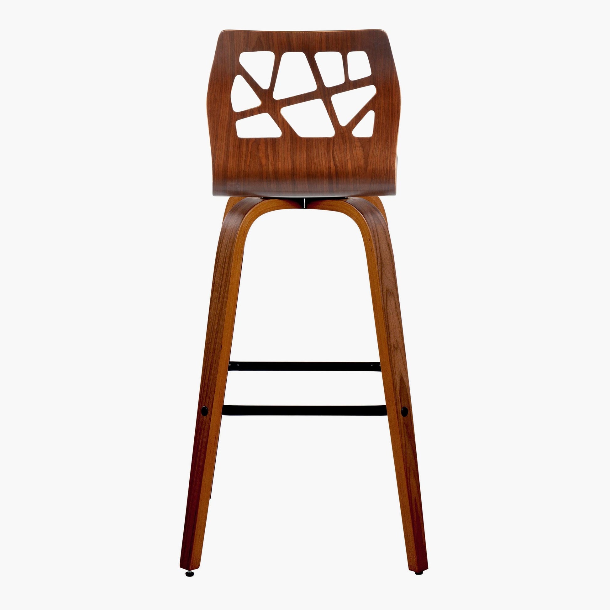 Folia 30" Fixed-Height Barstool - Set of 2 By LumiSource - B30-FOLIAFB-GRTZQ2 LGYLGYLGY2 | Bar Stools | Modishstore - 21