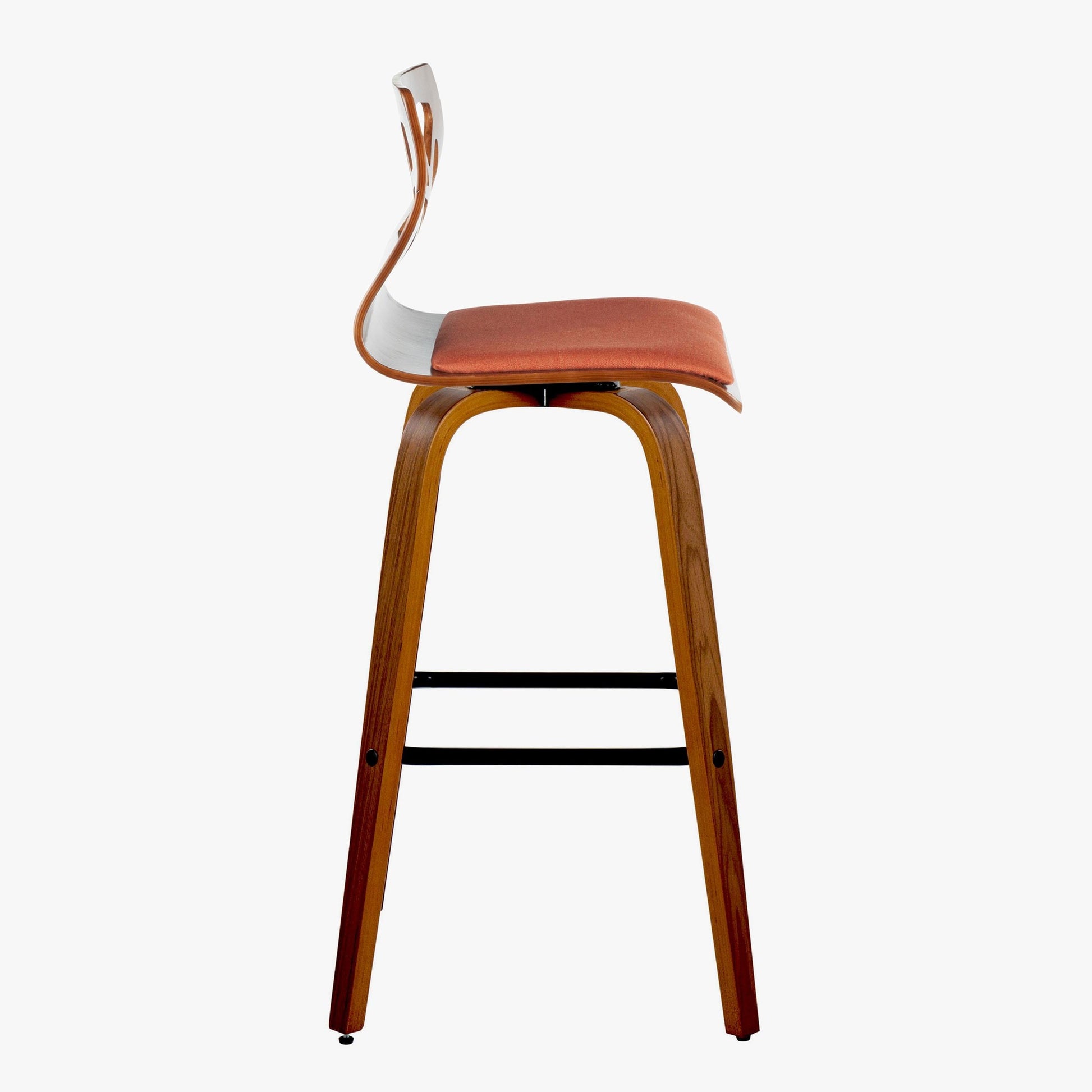 Folia 30" Fixed-Height Barstool - Set of 2 By LumiSource - B30-FOLIAFB-GRTZQ2 LGYLGYLGY2 | Bar Stools | Modishstore - 17