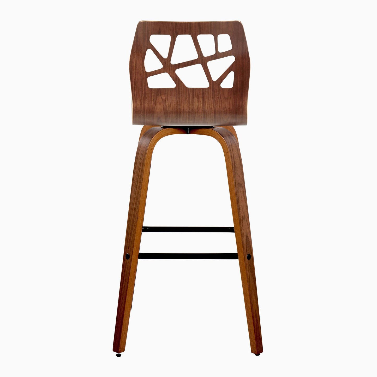 Folia 30" Fixed-Height Barstool - Set of 2 By LumiSource - B30-FOLIAFB-GRTZQ2 LGYLGYLGY2 | Bar Stools | Modishstore - 31