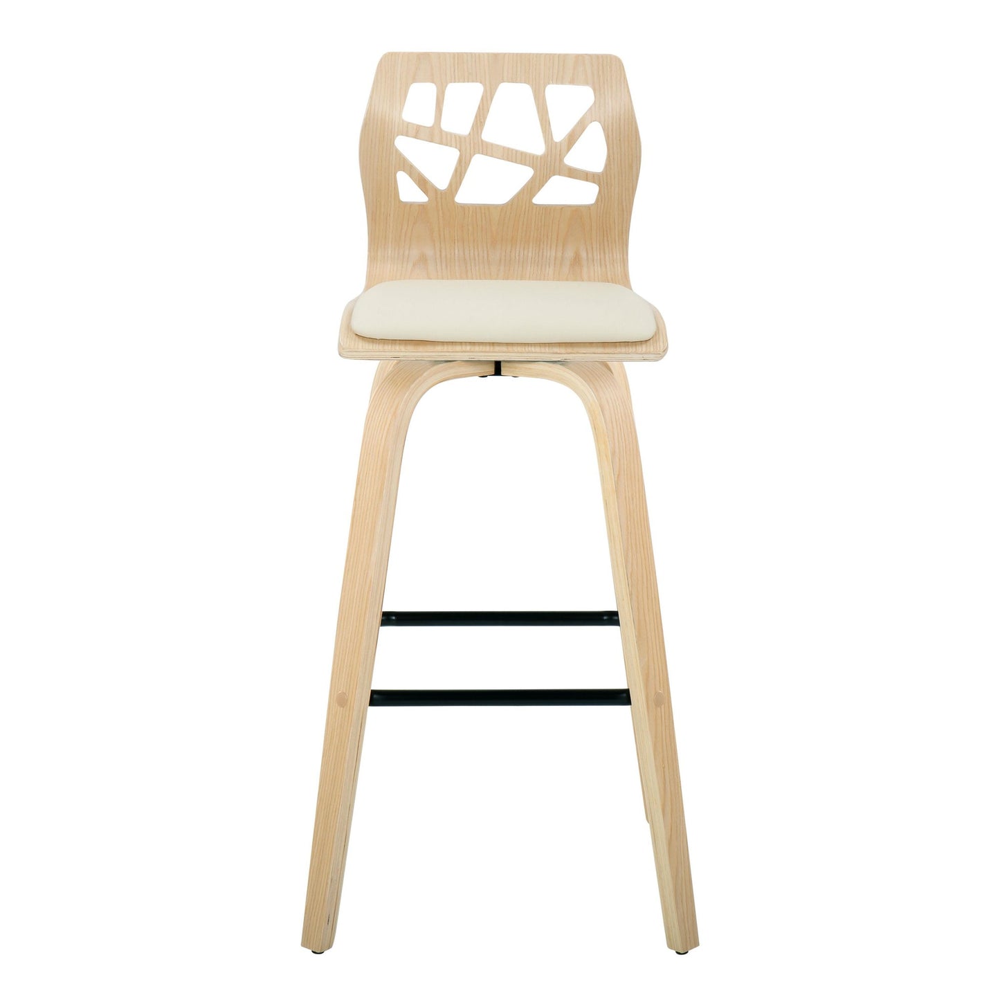 Folia 30" Fixed-Height Barstool - Set of 2 By LumiSource - B30-FOLIAPU-GRTZX2 NANACR2 | Bar Stools | Modishstore - 9