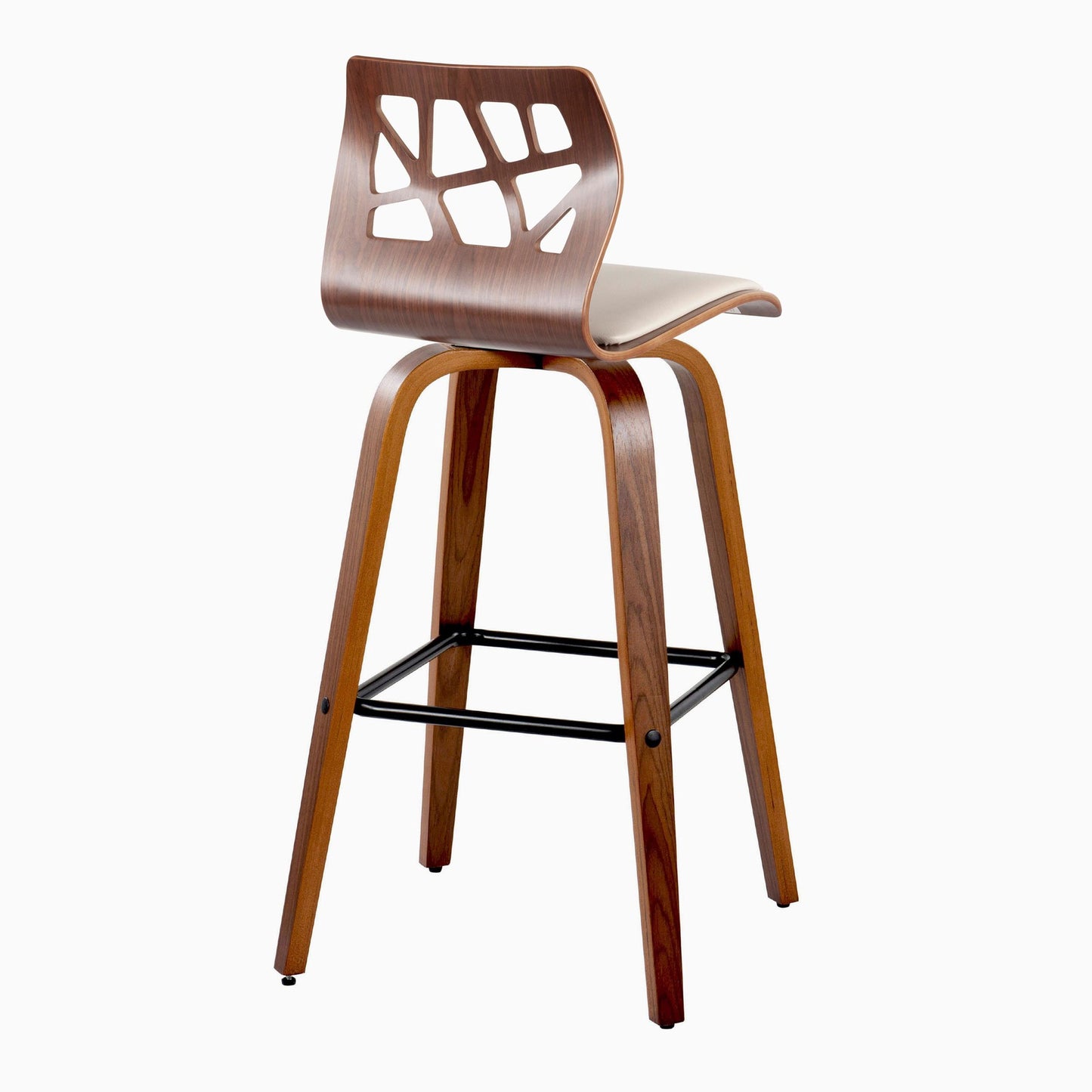 Folia 30" Fixed-Height Barstool - Set of 2 By LumiSource - B30-FOLIAPU-GRTZX2 NANACR2 | Bar Stools | Modishstore - 29