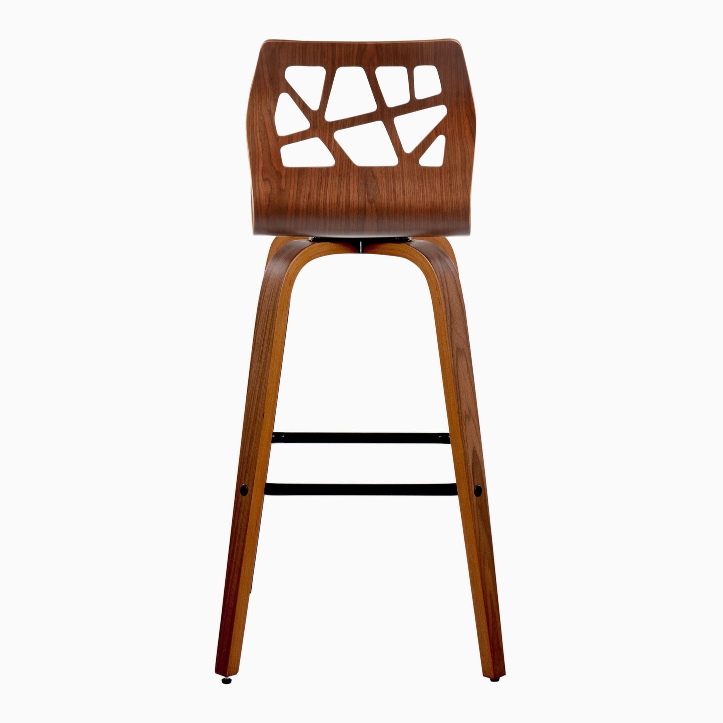 Folia 30" Fixed-Height Barstool - Set of 2 By LumiSource - B30-FOLIAPU-GRTZX2 NANACR2 | Bar Stools | Modishstore - 31