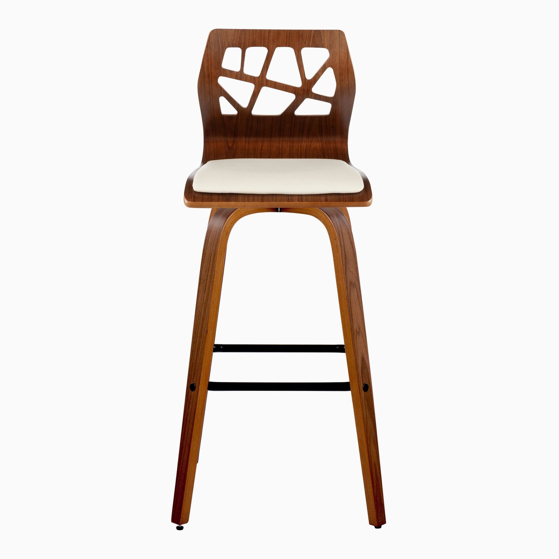 Folia 30" Fixed-Height Barstool - Set of 2 By LumiSource - B30-FOLIAPU-GRTZX2 NANACR2 | Bar Stools | Modishstore - 30