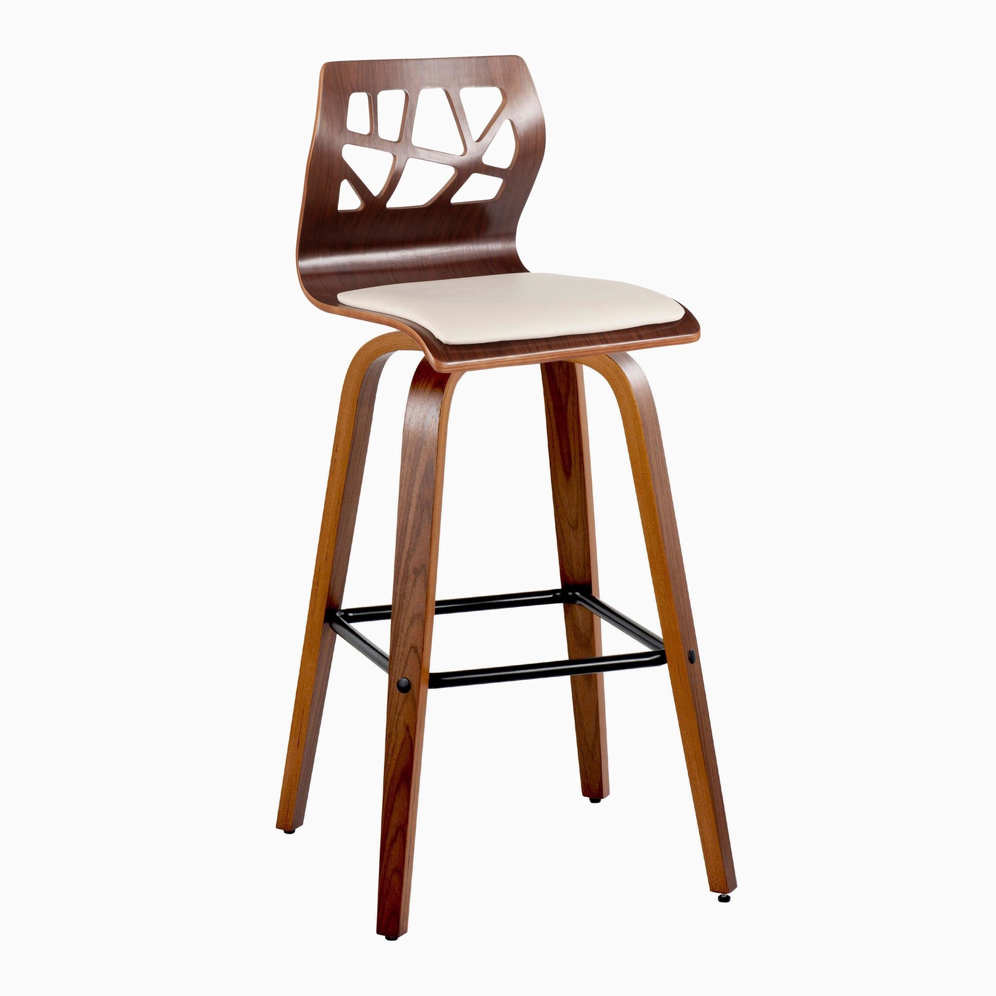 Folia 30" Fixed-Height Barstool - Set of 2 By LumiSource - B30-FOLIAPU-GRTZX2 NANACR2 | Bar Stools | Modishstore - 27