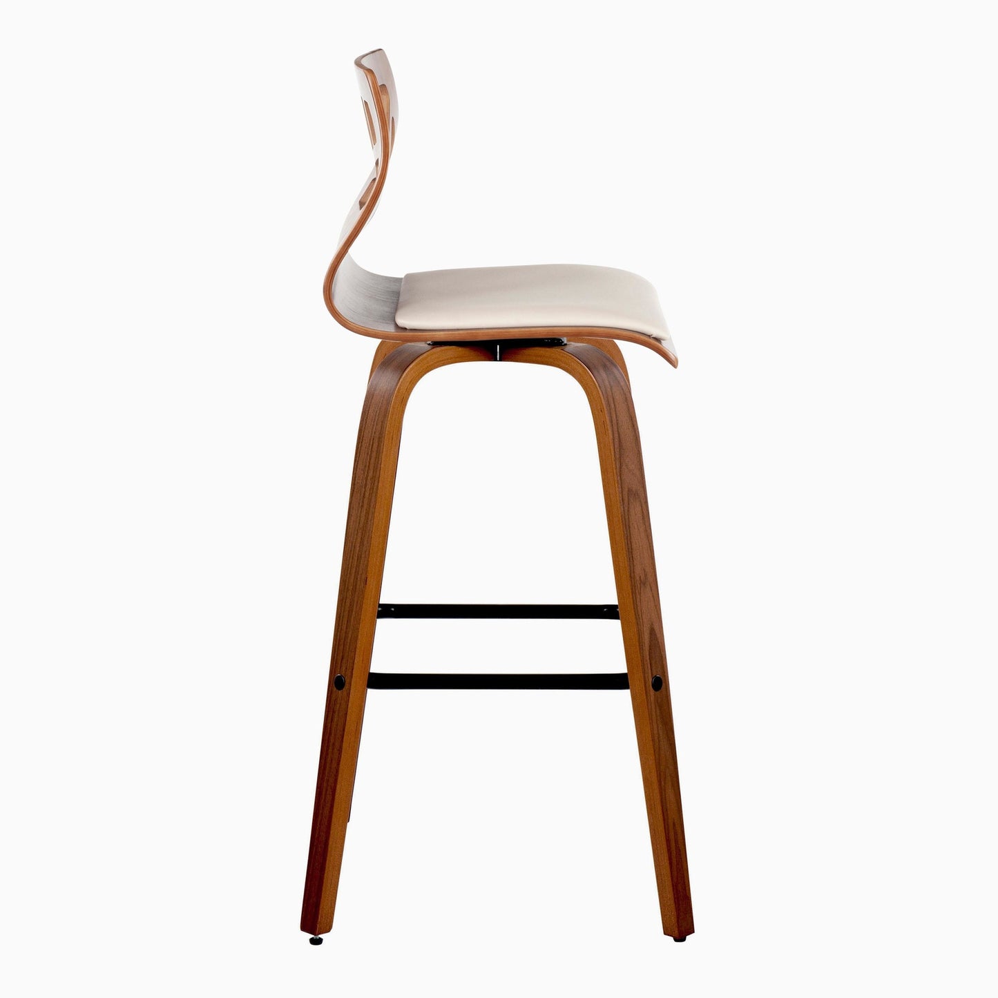 Folia 30" Fixed-Height Barstool - Set of 2 By LumiSource - B30-FOLIAPU-GRTZX2 NANACR2 | Bar Stools | Modishstore - 28