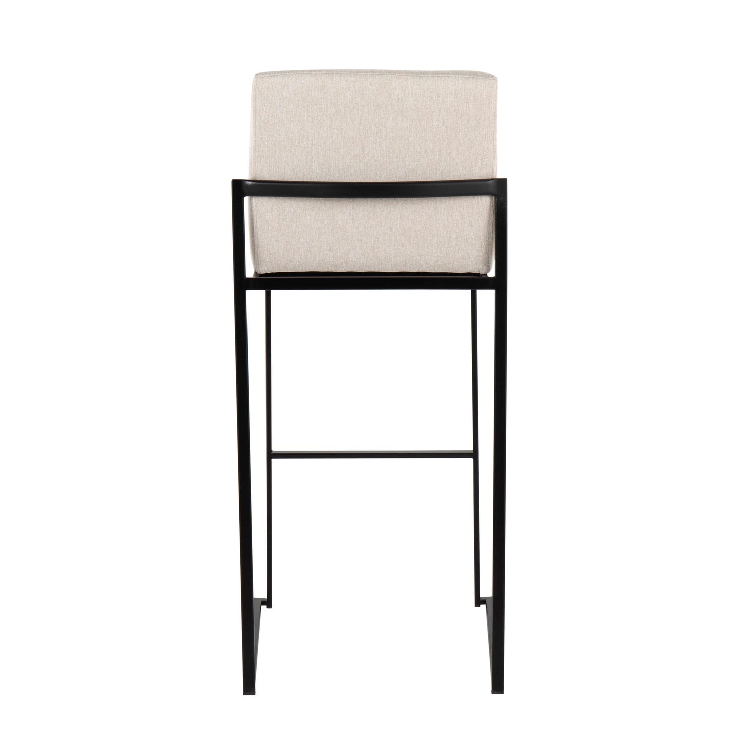 Fuji High Back 30" Fixed-Height Barstool - Set of 3 By LumiSource - B30-FUJIHBFB BKBG3 | Bar Stools | Modishstore - 7