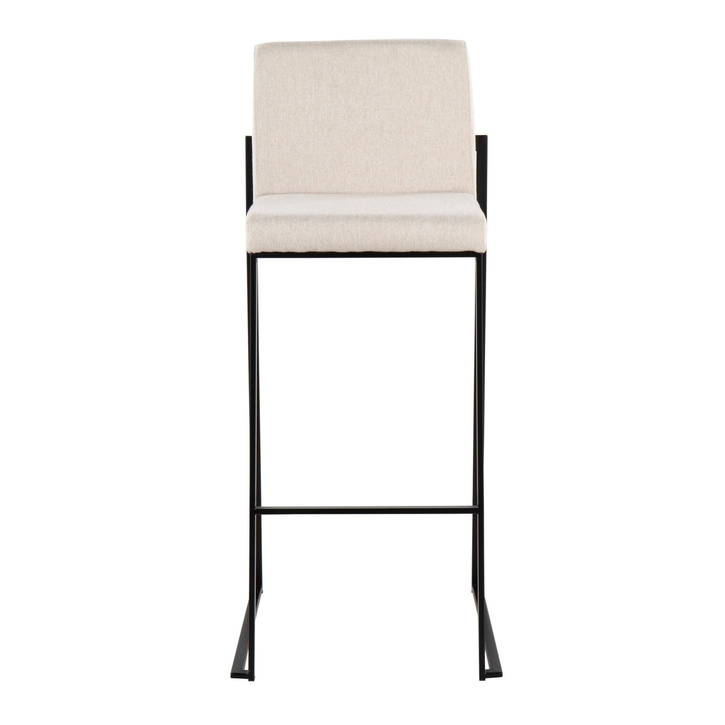 Fuji High Back 30" Fixed-Height Barstool - Set of 3 By LumiSource - B30-FUJIHBFB BKBG3 | Bar Stools | Modishstore - 6