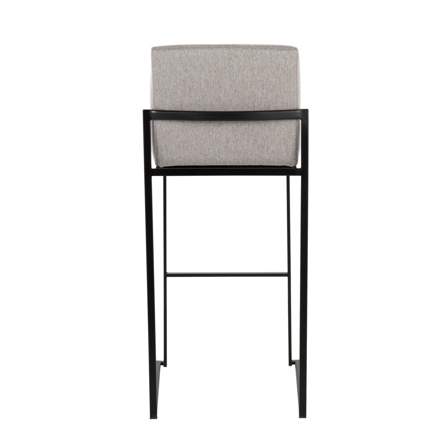 Fuji High Back 30" Fixed-Height Barstool - Set of 3 By LumiSource - B30-FUJIHBFB BKBG3 | Bar Stools | Modishstore - 15