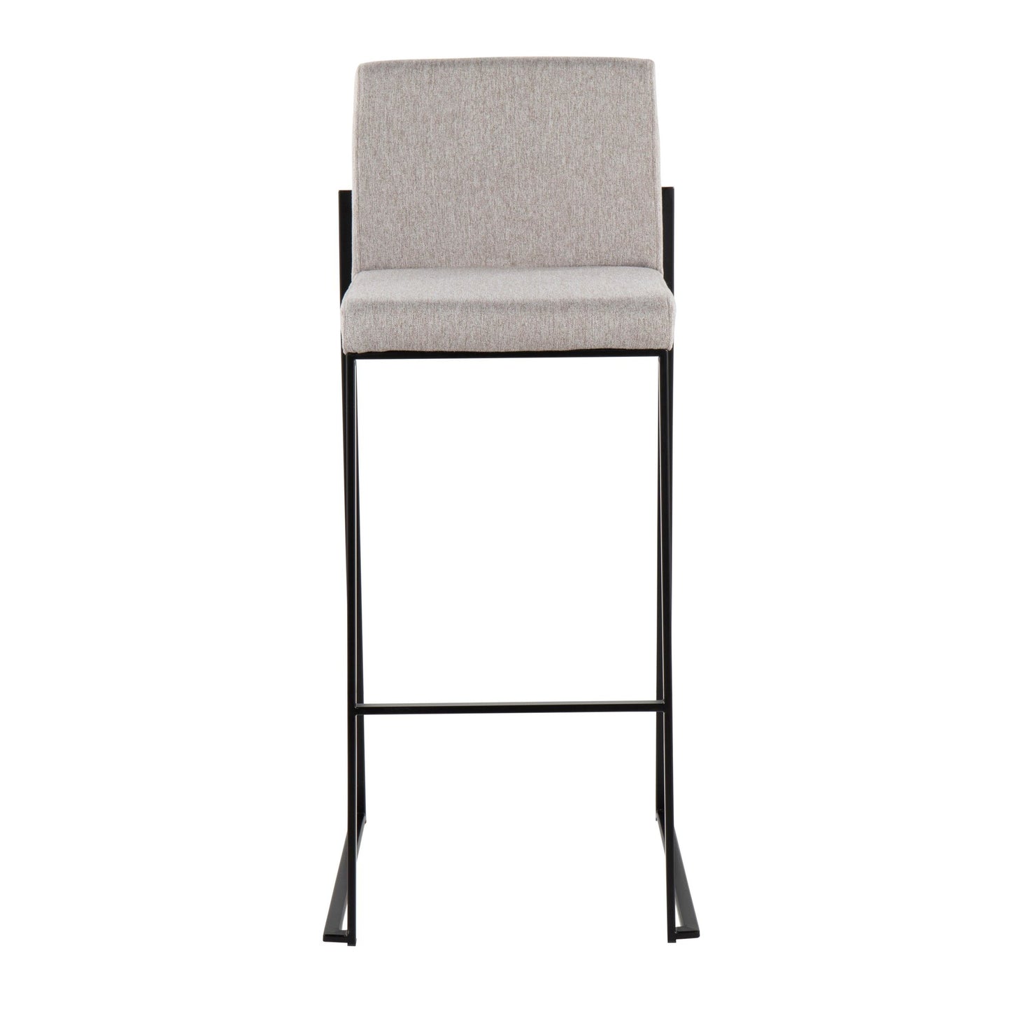 Fuji High Back 30" Fixed-Height Barstool - Set of 3 By LumiSource - B30-FUJIHBFB BKBG3 | Bar Stools | Modishstore - 14