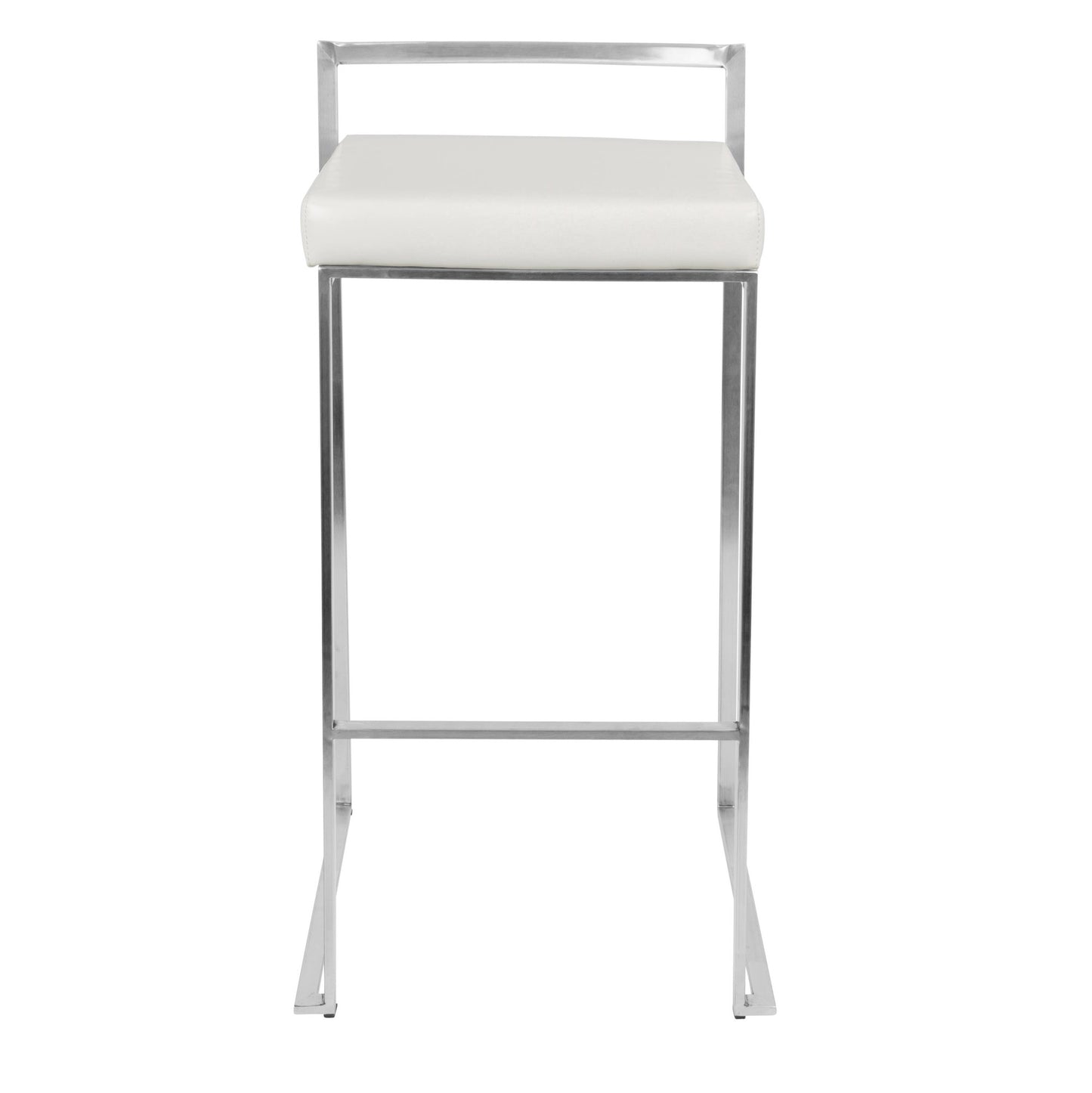 Fuji Stacker 30" Fixed-Height Barstool - Set of 3 By LumiSource - B30-FUJIPU SSBK3 | Bar Stools | Modishstore - 23