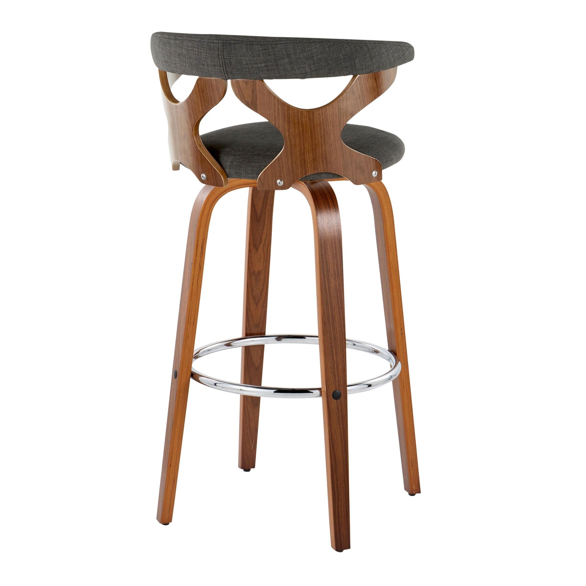 Gardenia 30" Fixed-Height Barstool - Set of 2 By LumiSource - B30-GARDFB-GRTZR2 WLWLCHAR2 | Bar Stools | Modishstore - 8