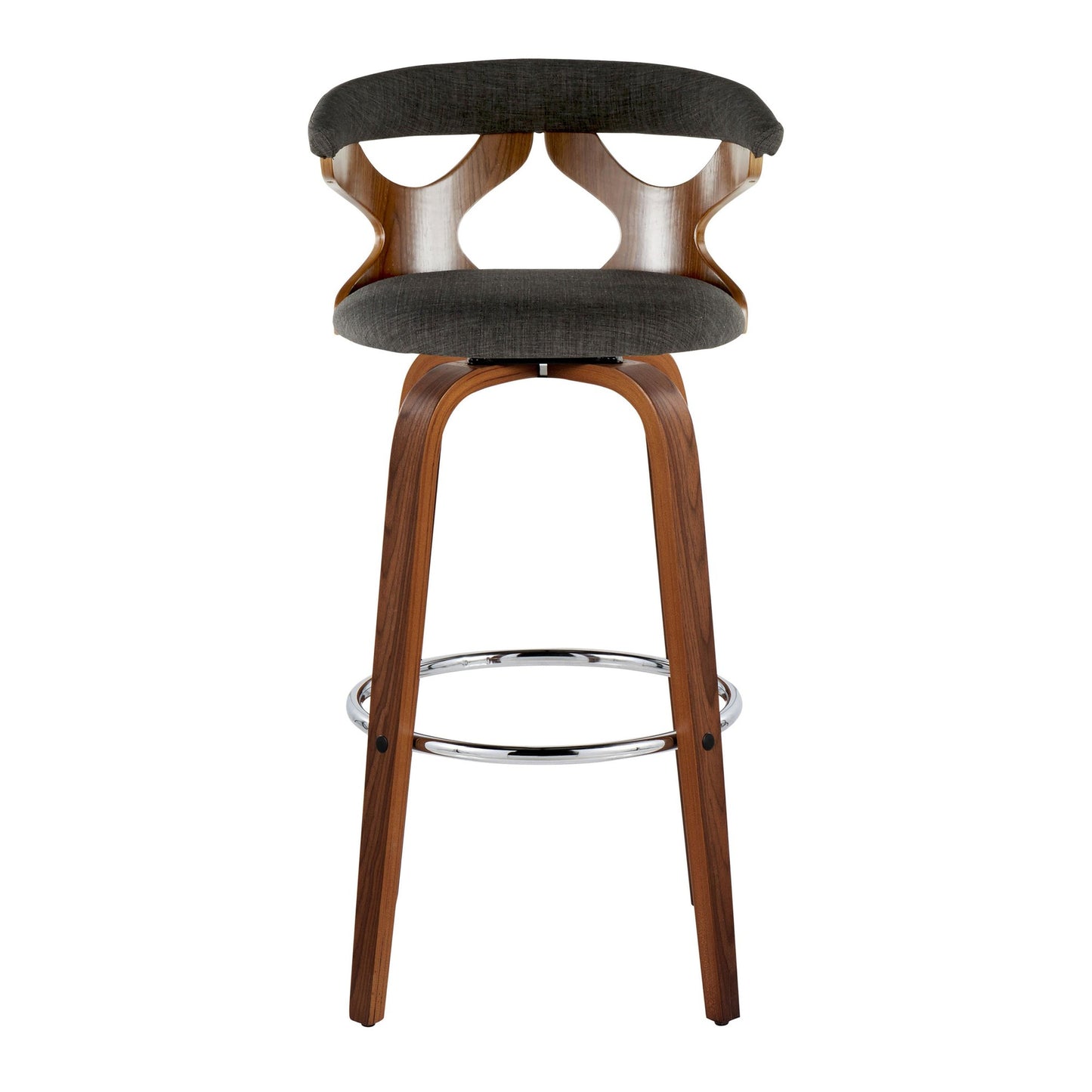 Gardenia 30" Fixed-Height Barstool - Set of 2 By LumiSource - B30-GARDFB-GRTZR2 WLWLCHAR2 | Bar Stools | Modishstore - 9