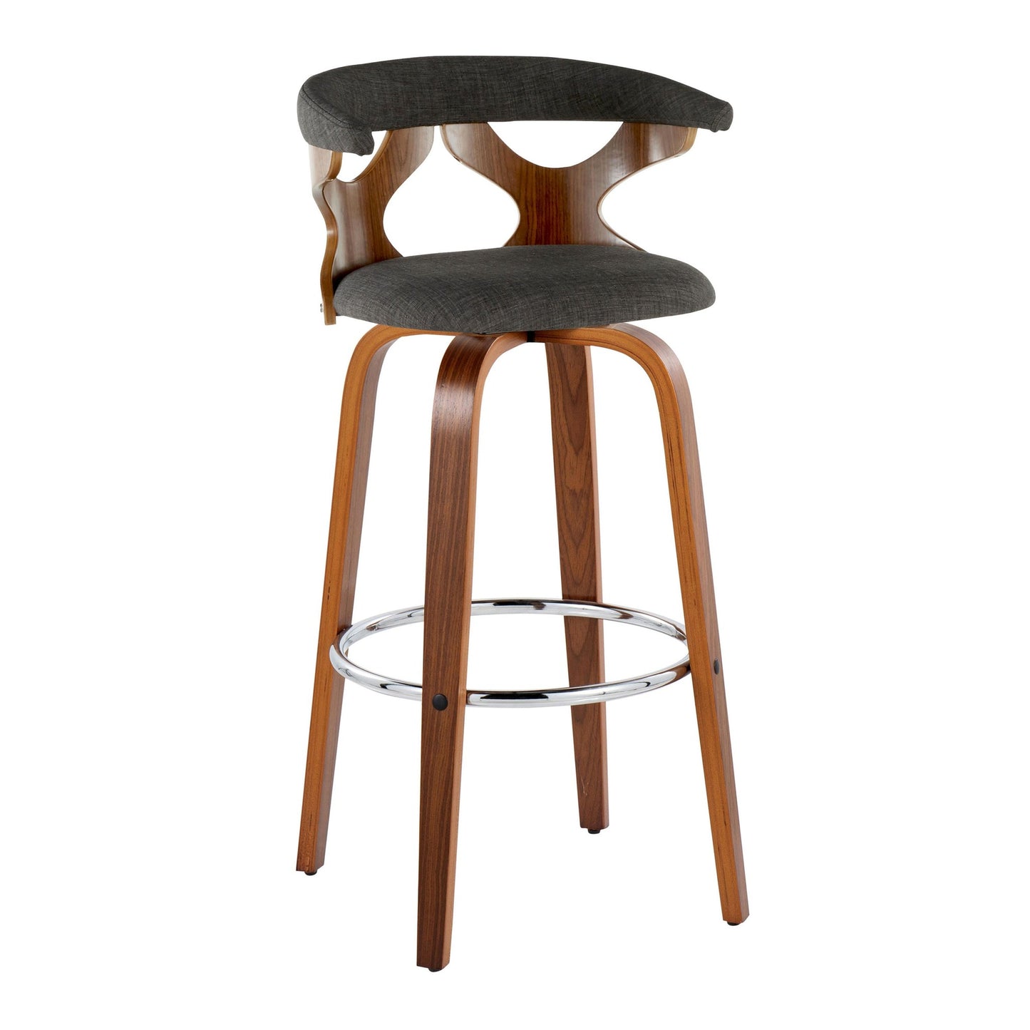 Gardenia 30" Fixed-Height Barstool - Set of 2 By LumiSource - B30-GARDFB-GRTZR2 WLWLCHAR2 | Bar Stools | Modishstore - 6