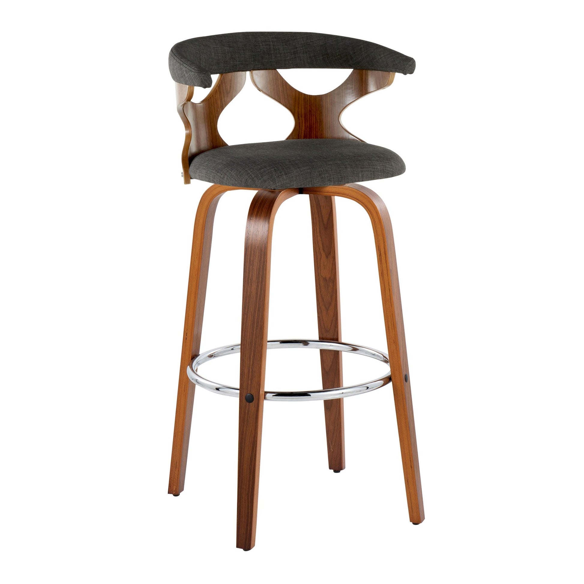 Gardenia 30" Fixed-Height Barstool - Set of 2 By LumiSource - B30-GARDFB-GRTZR2 WLWLCHAR2 | Bar Stools | Modishstore - 6