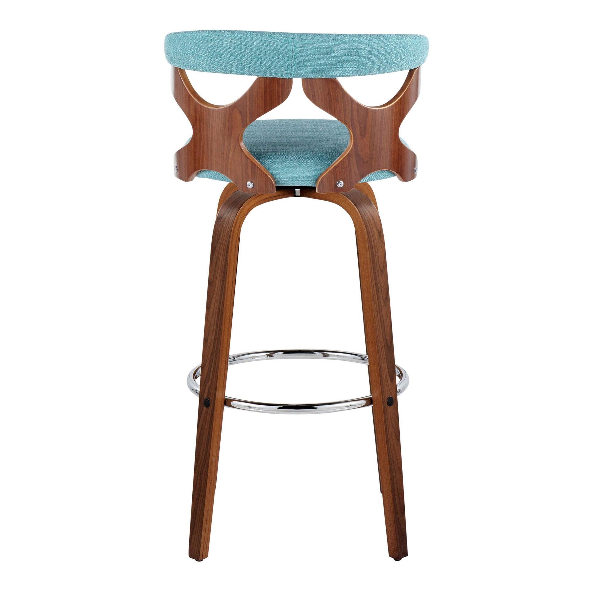 Gardenia 30" Fixed-Height Barstool - Set of 2 By LumiSource - B30-GARDFB-GRTZR2 WLWLCHAR2 | Bar Stools | Modishstore - 40