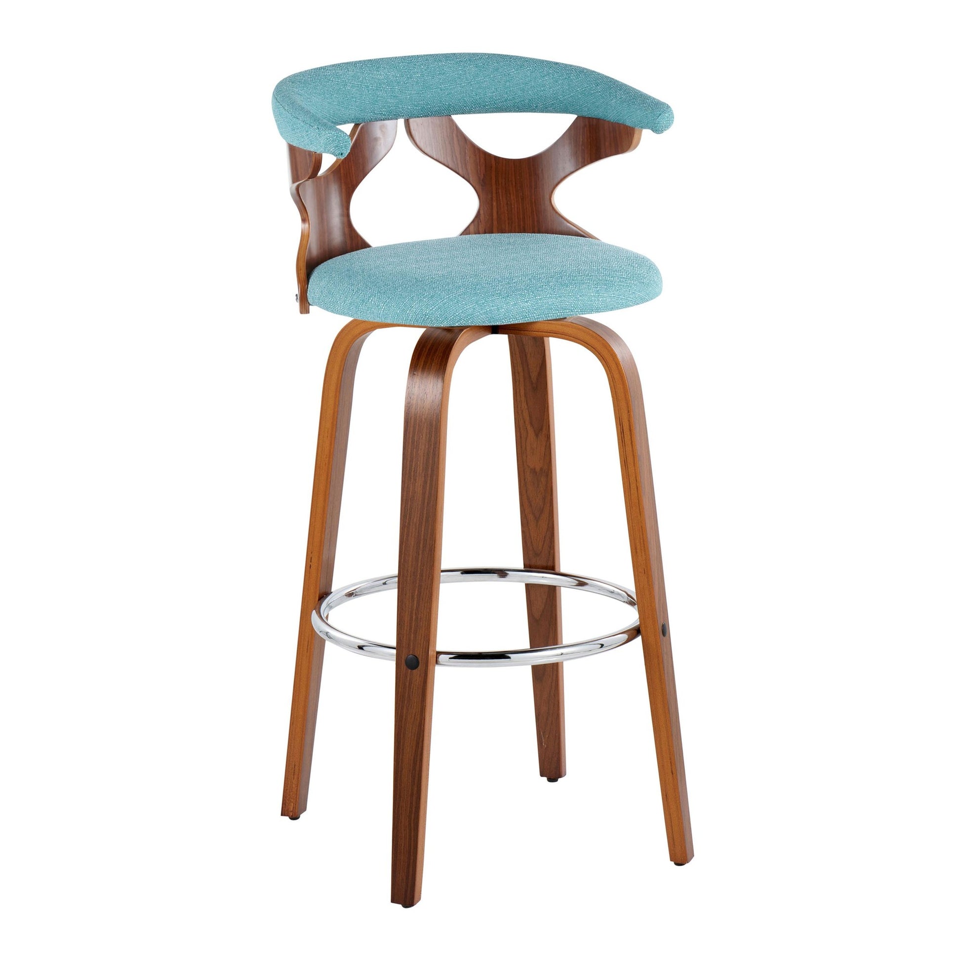 Gardenia 30" Fixed-Height Barstool - Set of 2 By LumiSource - B30-GARDFB-GRTZR2 WLWLCHAR2 | Bar Stools | Modishstore - 36