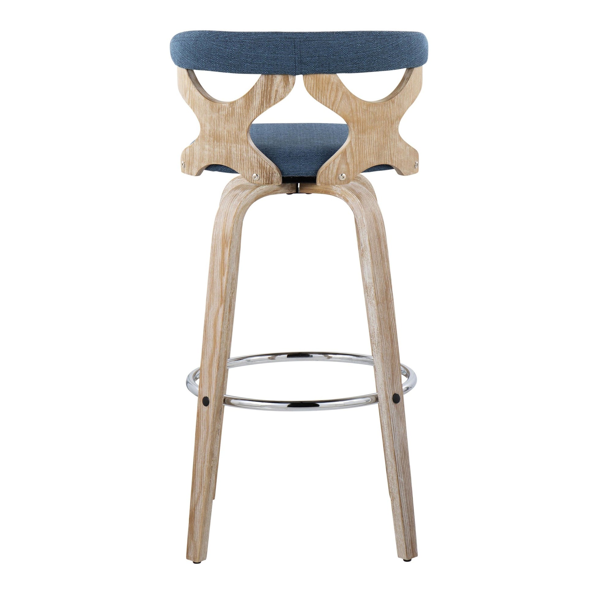 Gardenia 30" Fixed-Height Barstool - Set of 2 By LumiSource - B30-GARDFB-GRTZR2 WWBU2 | Bar Stools | Modishstore - 10