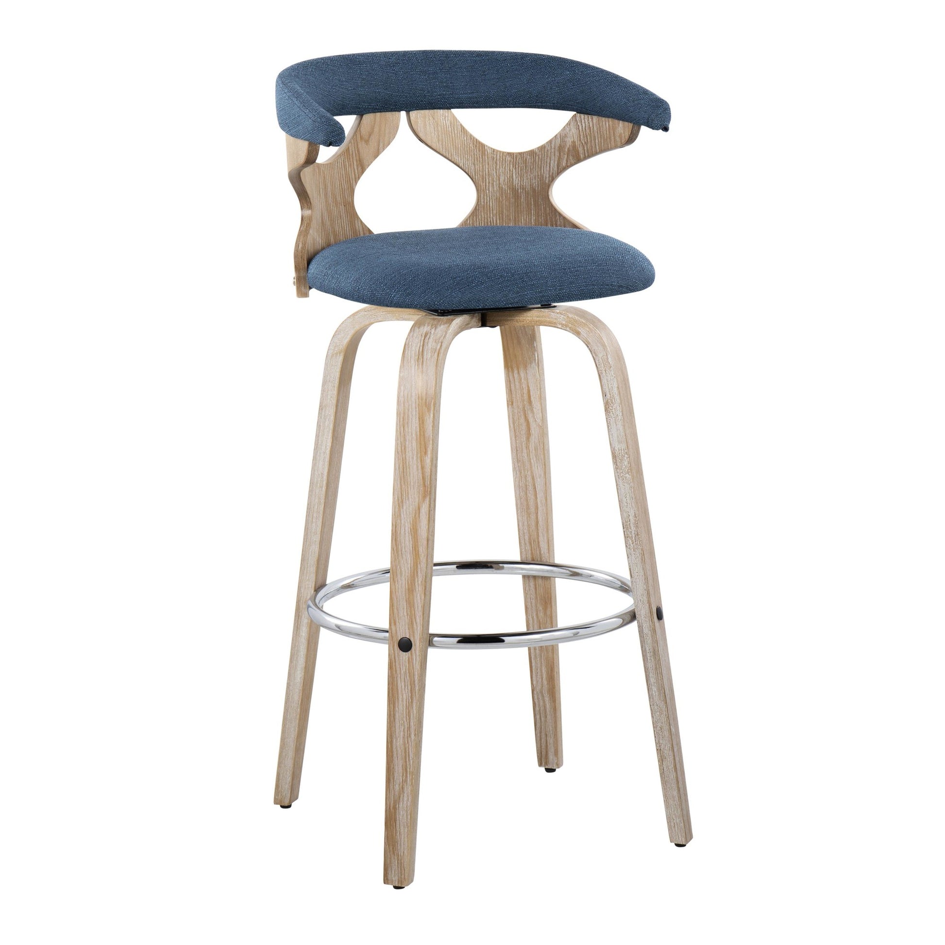 Gardenia 30" Fixed-Height Barstool - Set of 2 By LumiSource - B30-GARDFB-GRTZR2 WWBU2 | Bar Stools | Modishstore - 6