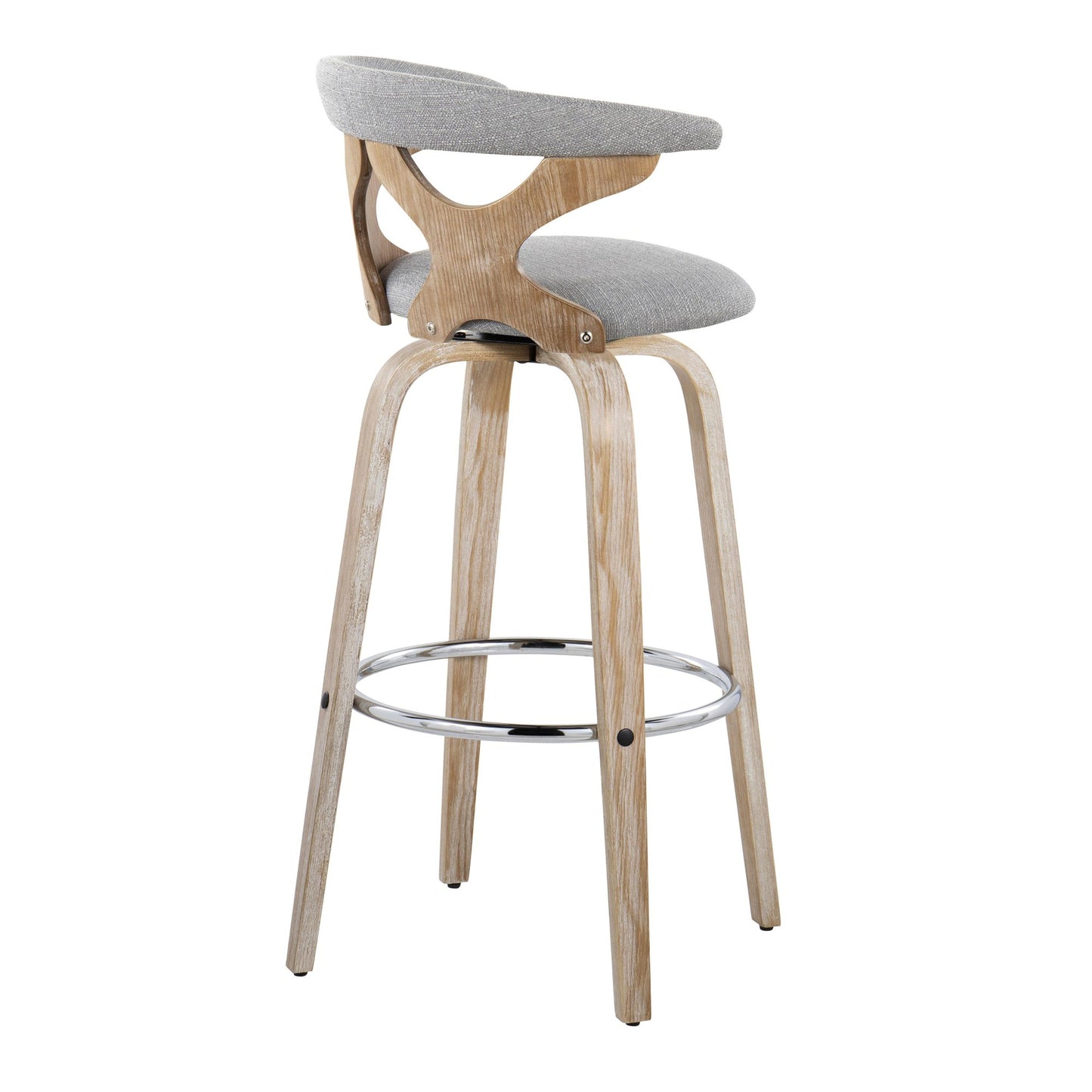 Gardenia 30" Fixed-Height Barstool - Set of 2 By LumiSource - B30-GARDFB-GRTZR2 WWBU2 | Bar Stools | Modishstore - 38